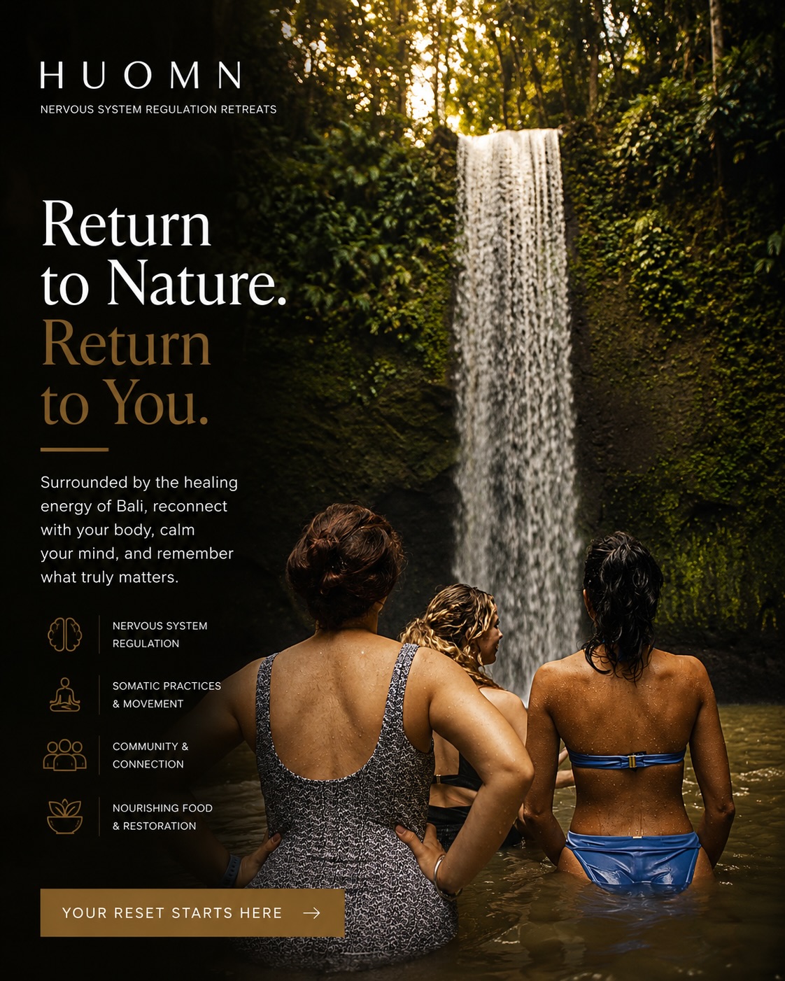 HUOMN Retreat Facebook ad