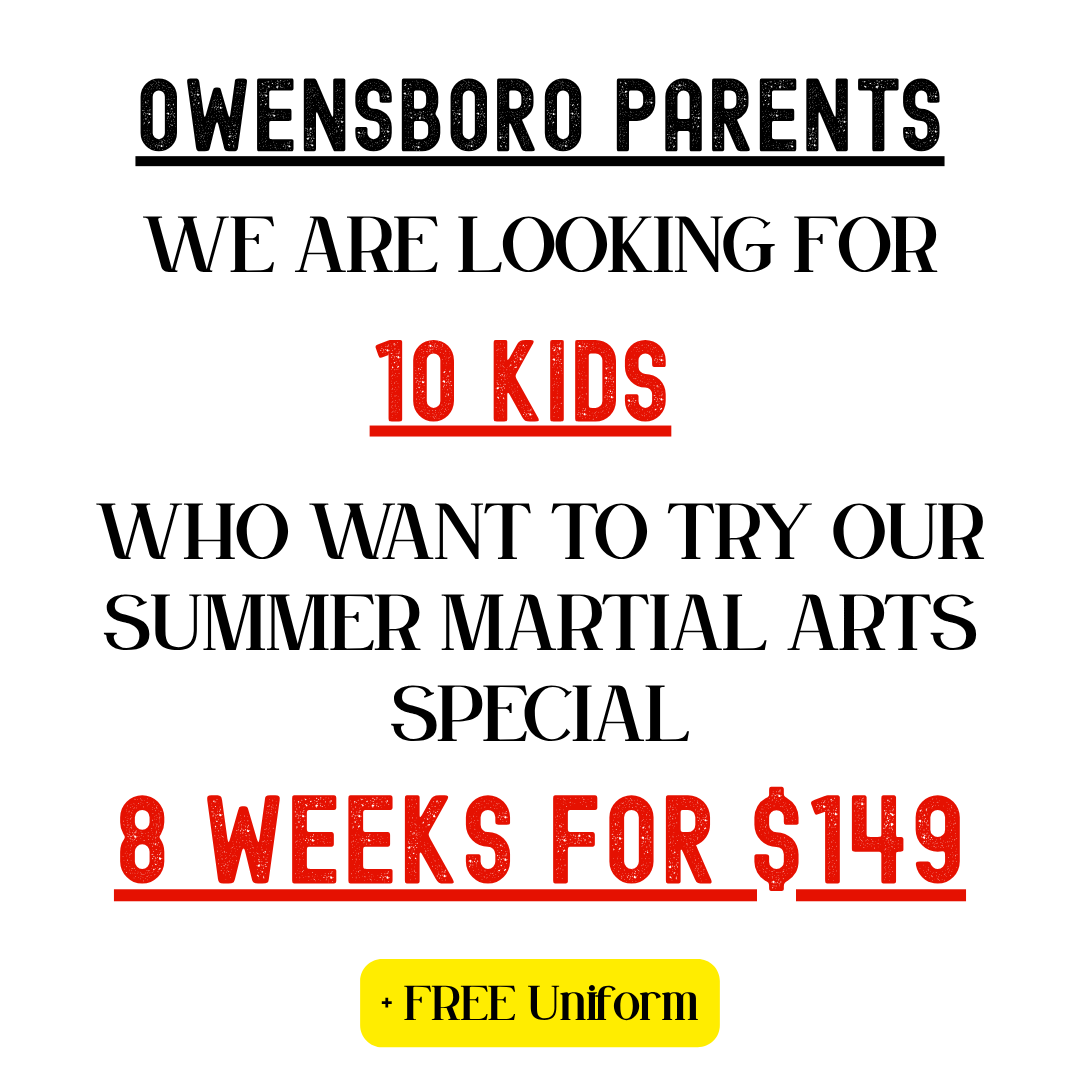 Shinka Dojo Owensboro Facebook ad: 8 Weeks of Martial Arts + Uniform ONLY $149
