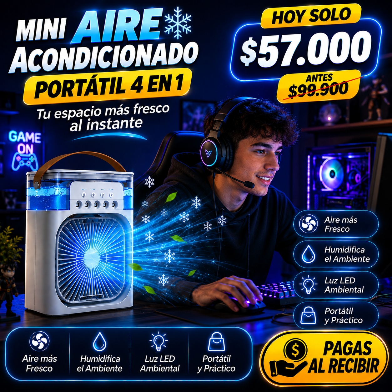 Tupe Facebook ad: Chatea con nosotros
