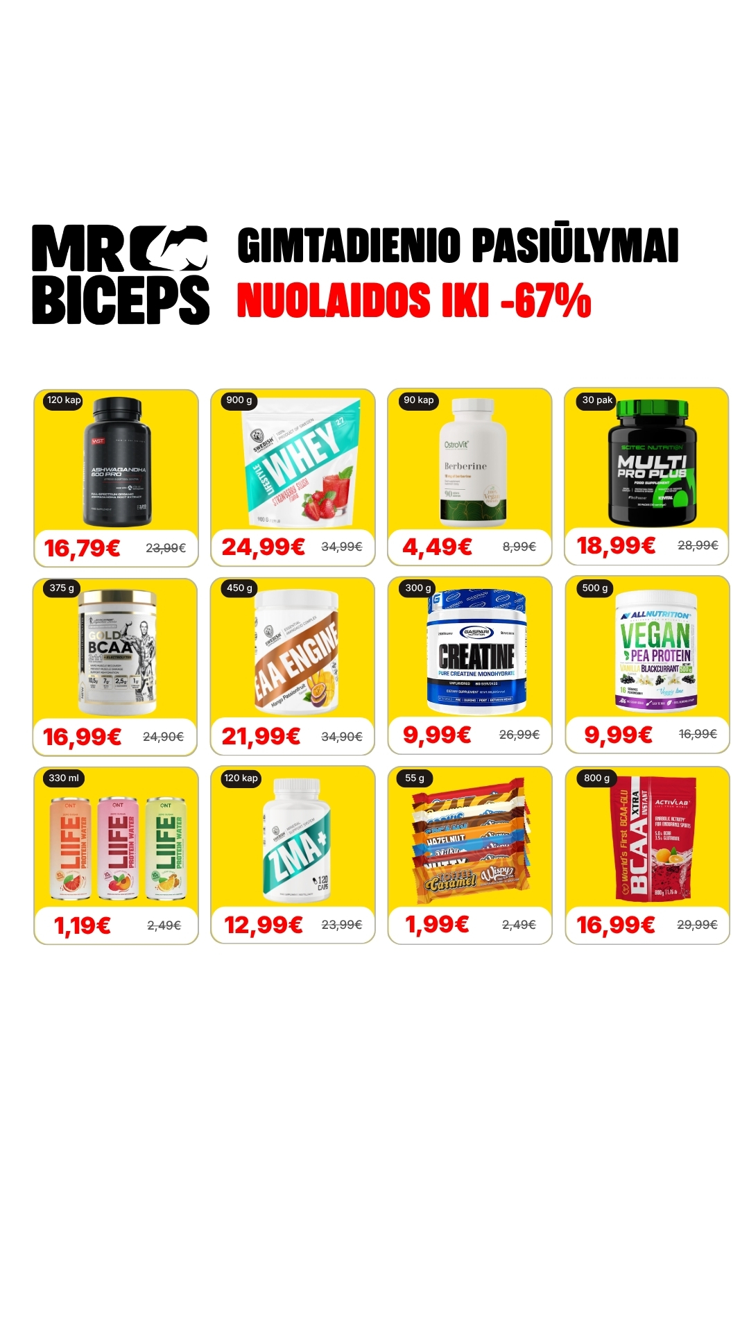 MrBiceps - Maisto Papildai Facebook ad