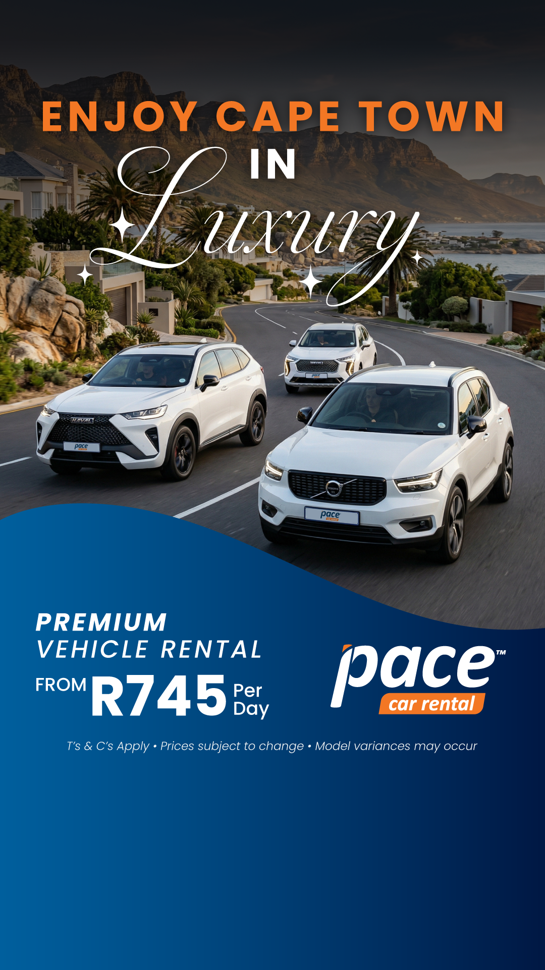 Pace Car Rental Facebook ad