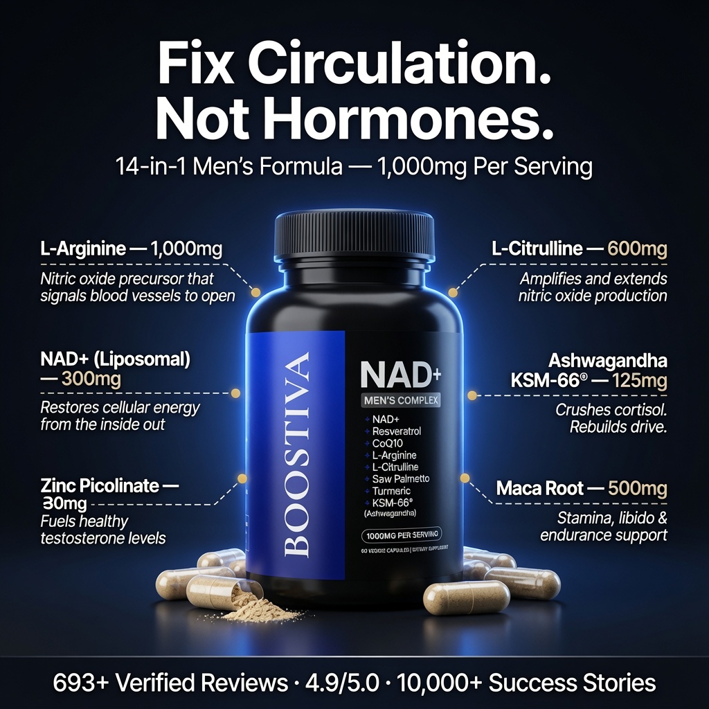 Boostiva Facebook ad: The Men’s NAD+ Formula Everyone Is Talking About