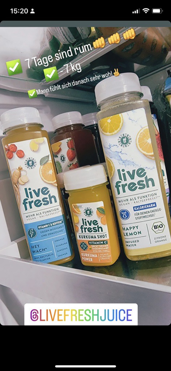 Gesundheitstrends im Test Facebook ad: Für DEIN 2026 -15% auf die Saftkur von LiveFresh