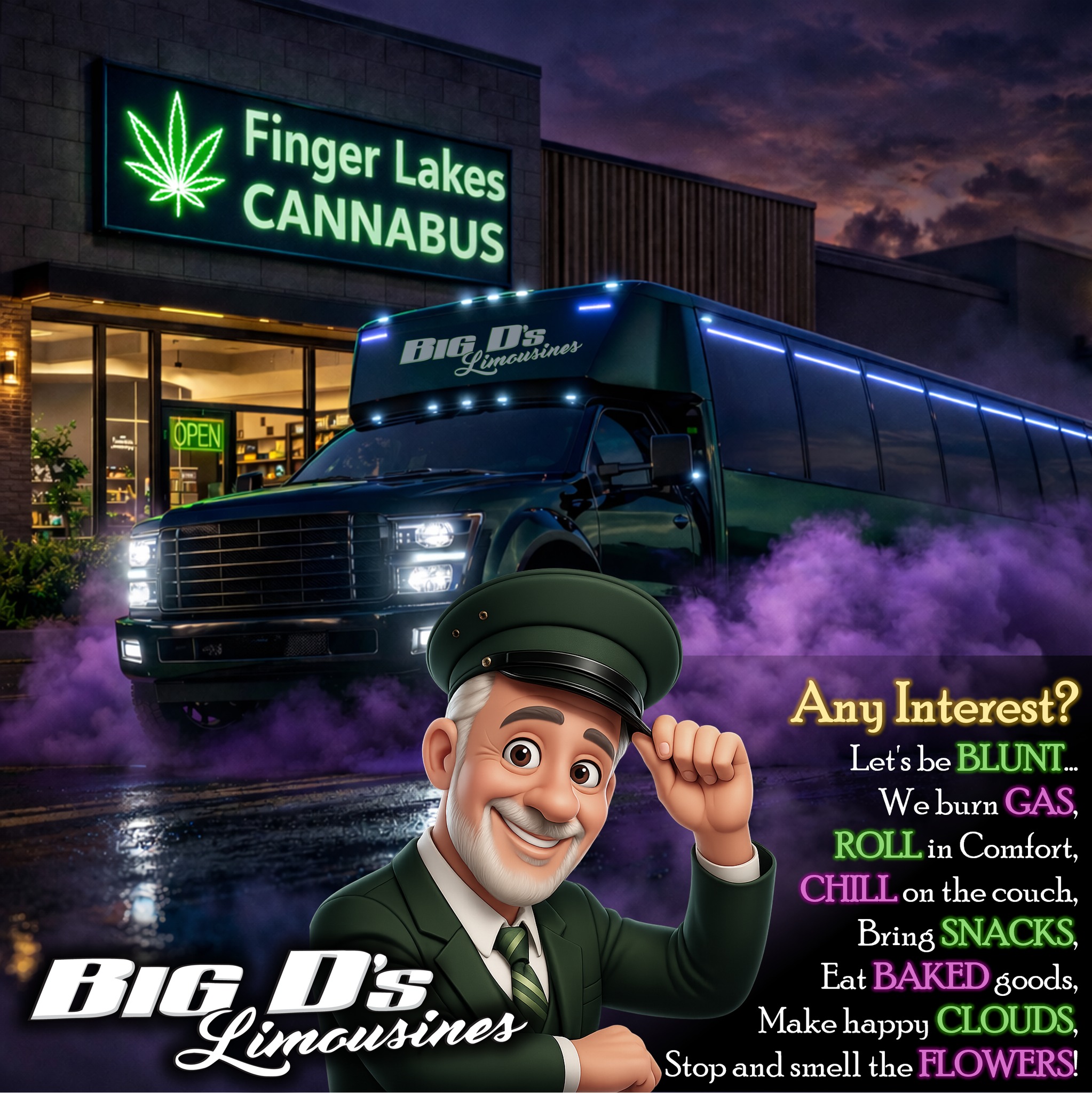 Big D's Limousines Facebook ad