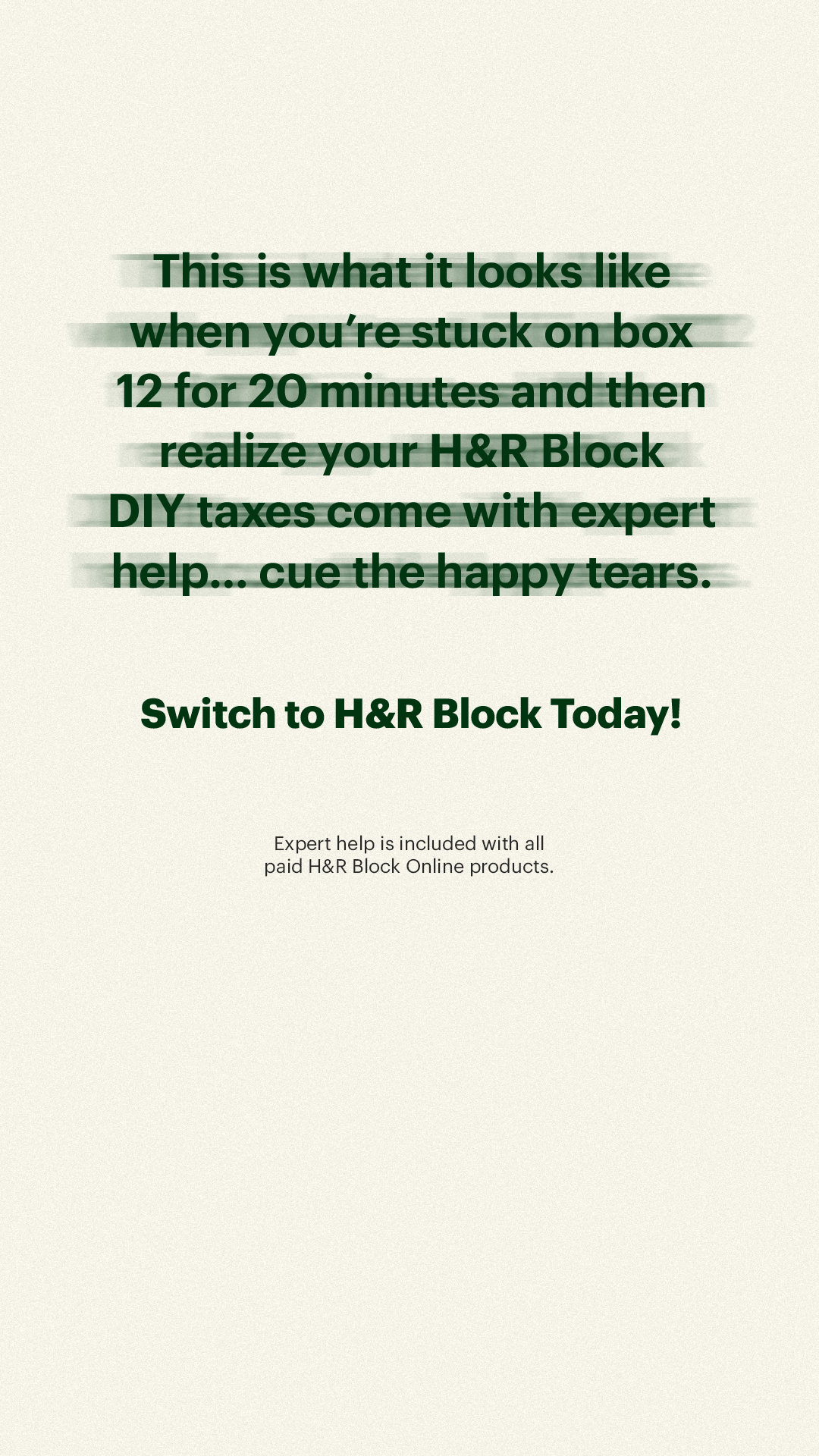 H&R Block Facebook ad