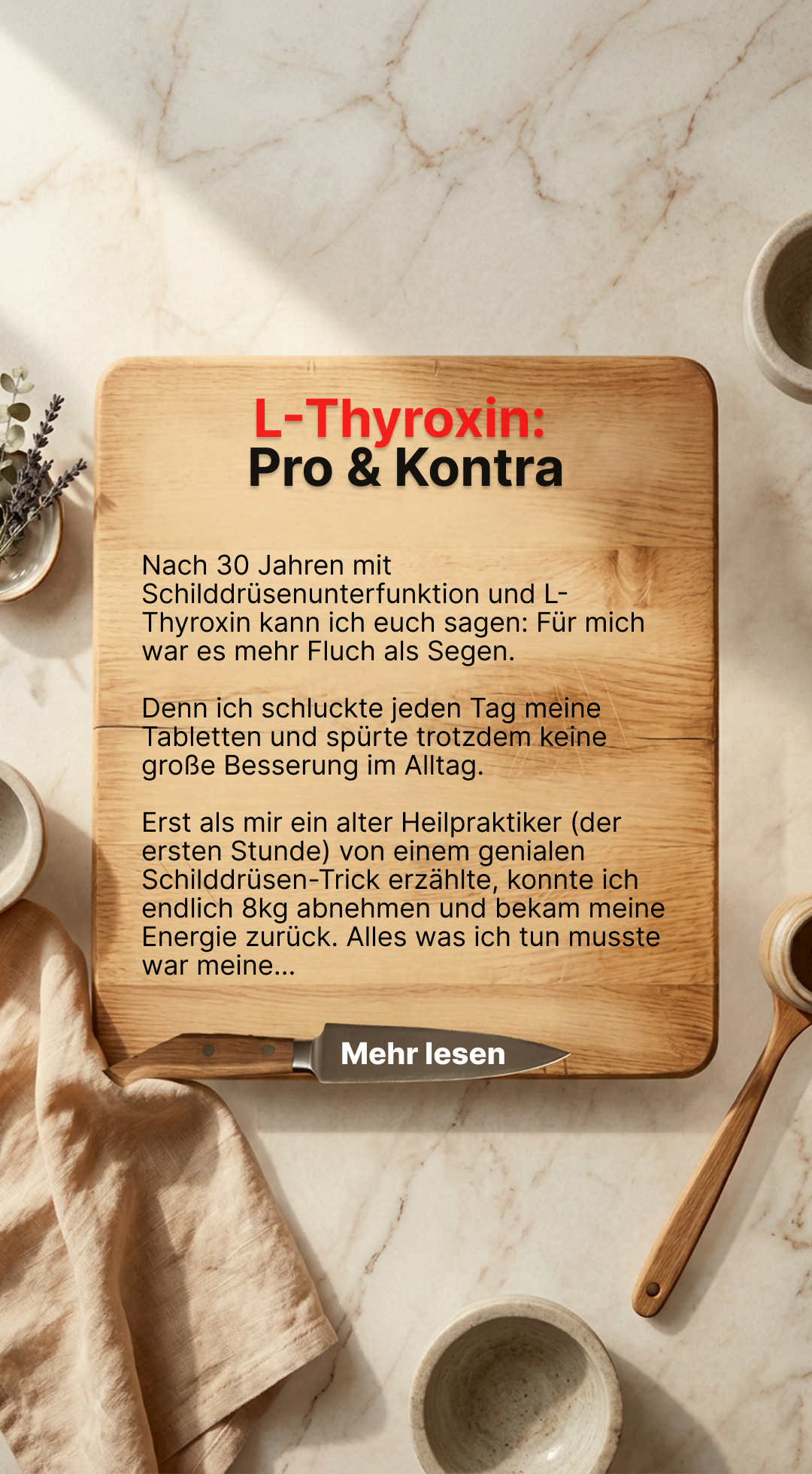Mission Schilddrüse Facebook ad