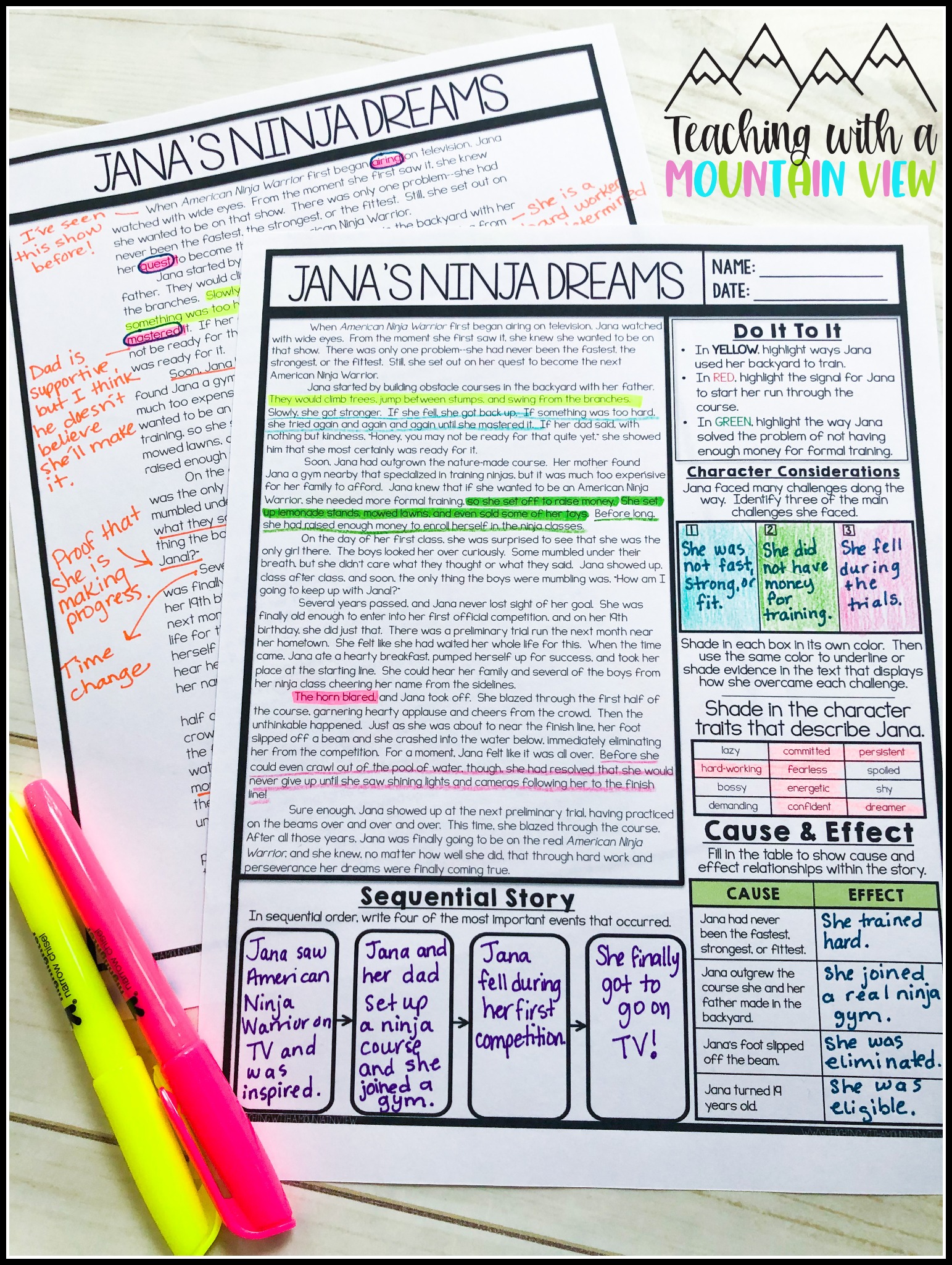 Teaching With a Mountain View Facebook ad: Reading Comprehension