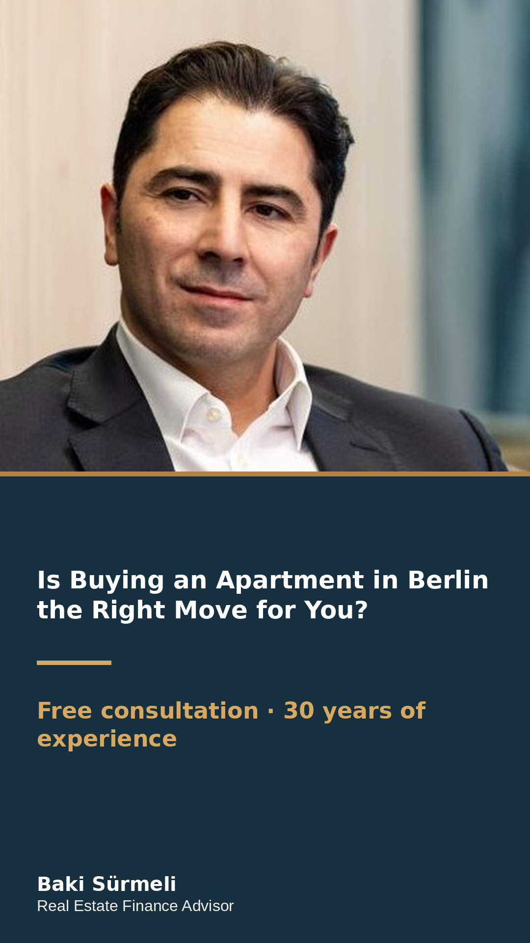 Immokey Finance GmbH Facebook ad: Buying an Apartment in Berlin as an Expat? Learn What's…