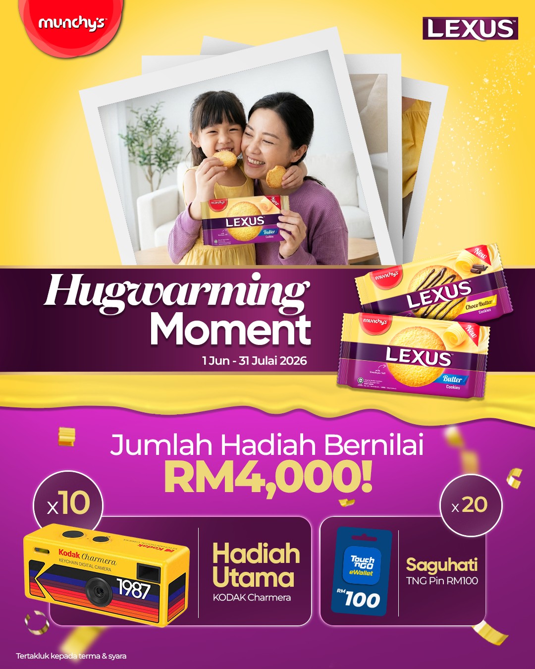 Munchy's Facebook ad: Snap momen Hug warminganda & berpeluang memenangi hadiah…