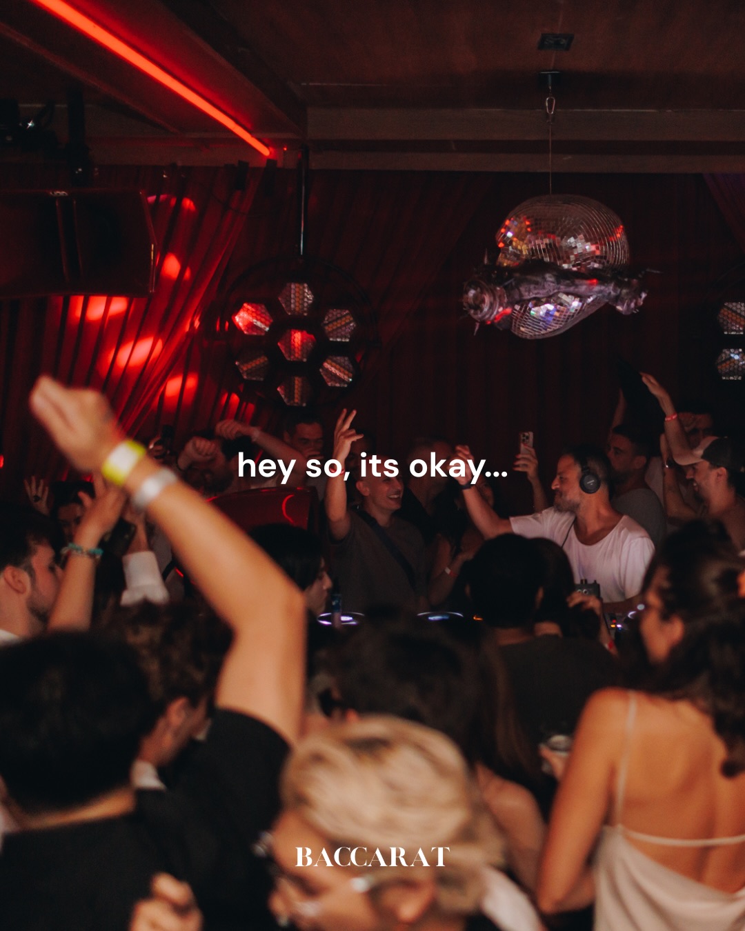 Baccarat Bangkok Facebook ad: No judgments at Baccarat, just good nights
