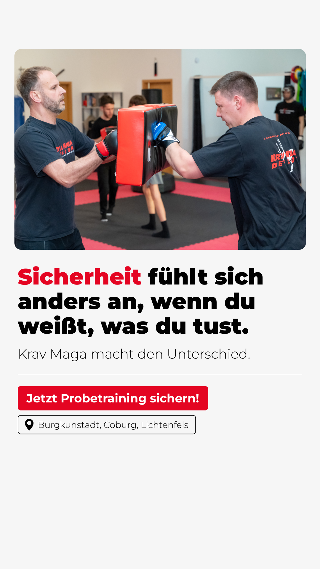 Kampfkunstzentrum Obermain Facebook ad from May 20, 2026