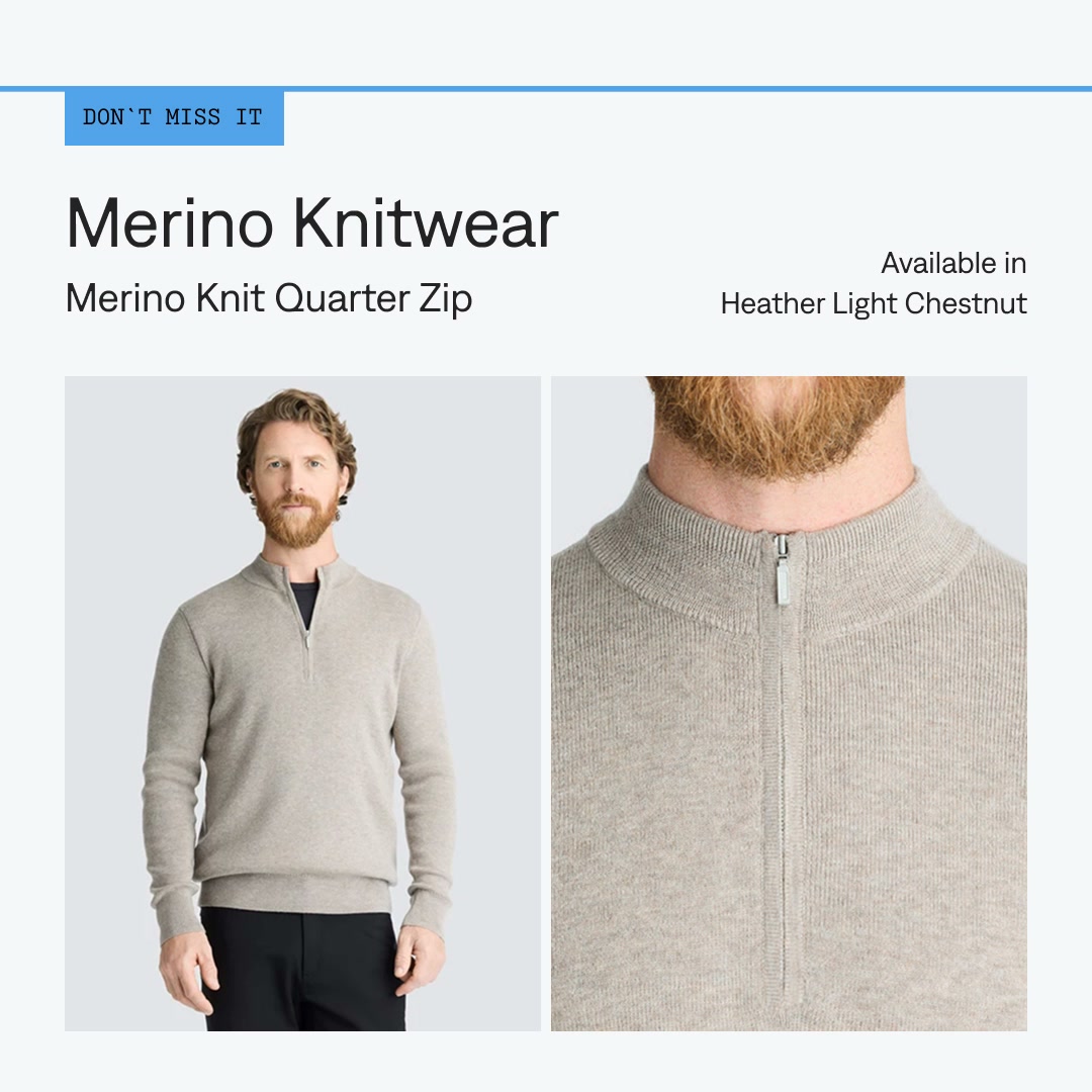 Unbound Merino Facebook ad: One Layer. Every Setting.