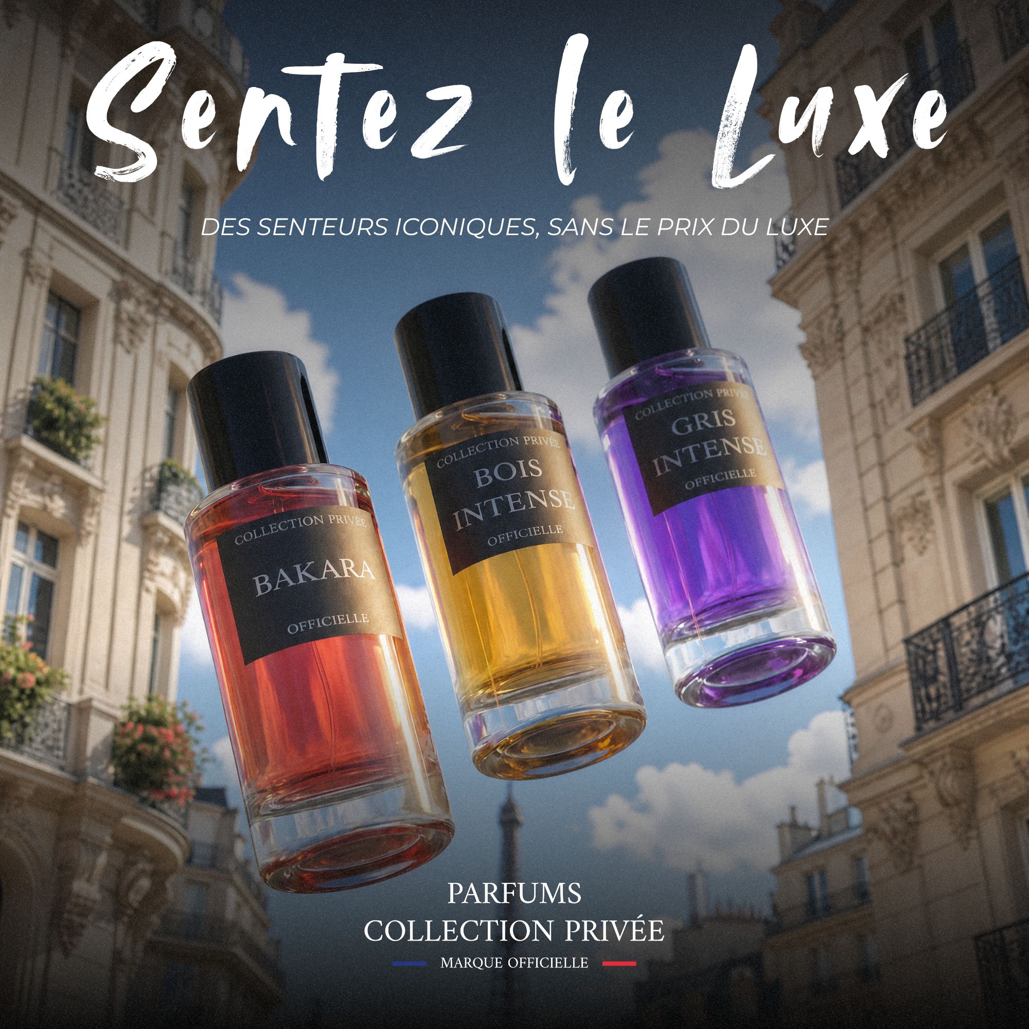 Parfums Collection Privée Facebook ad: LE LUXE AU PRIX JUSTE