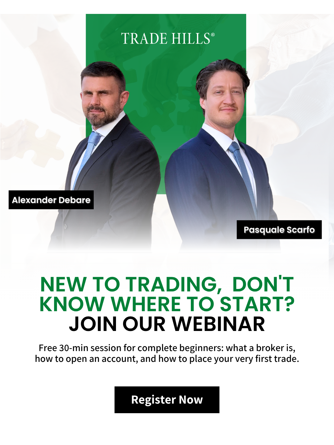 Trade Hills Financial Facebook ad: New to trading? We take you from zero to first trade…