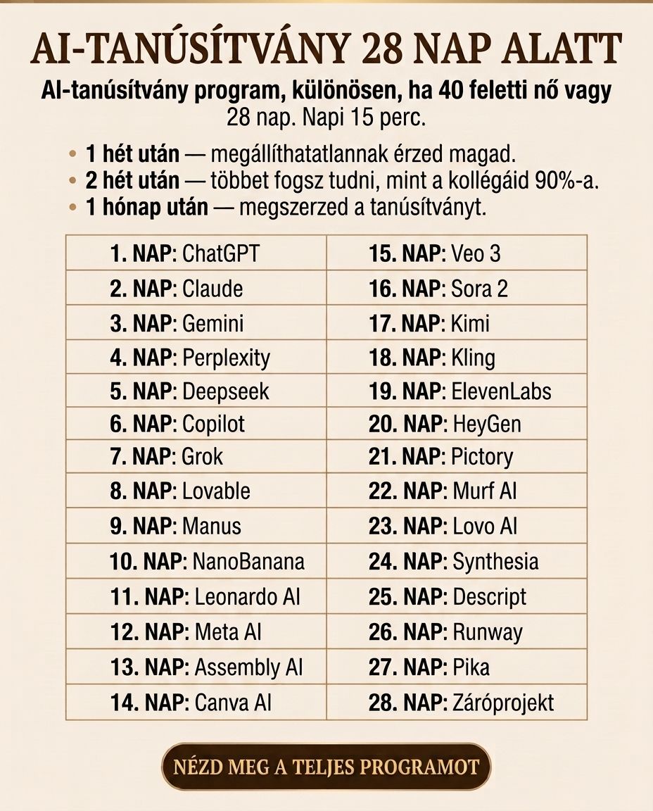 Lernejo AI Magyarország Facebook ad: Tanuld meg használni az AI-t