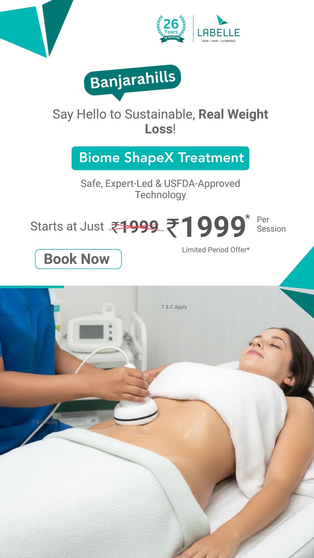 La Belle Slimming, Skin and Hair Clinics Facebook ad