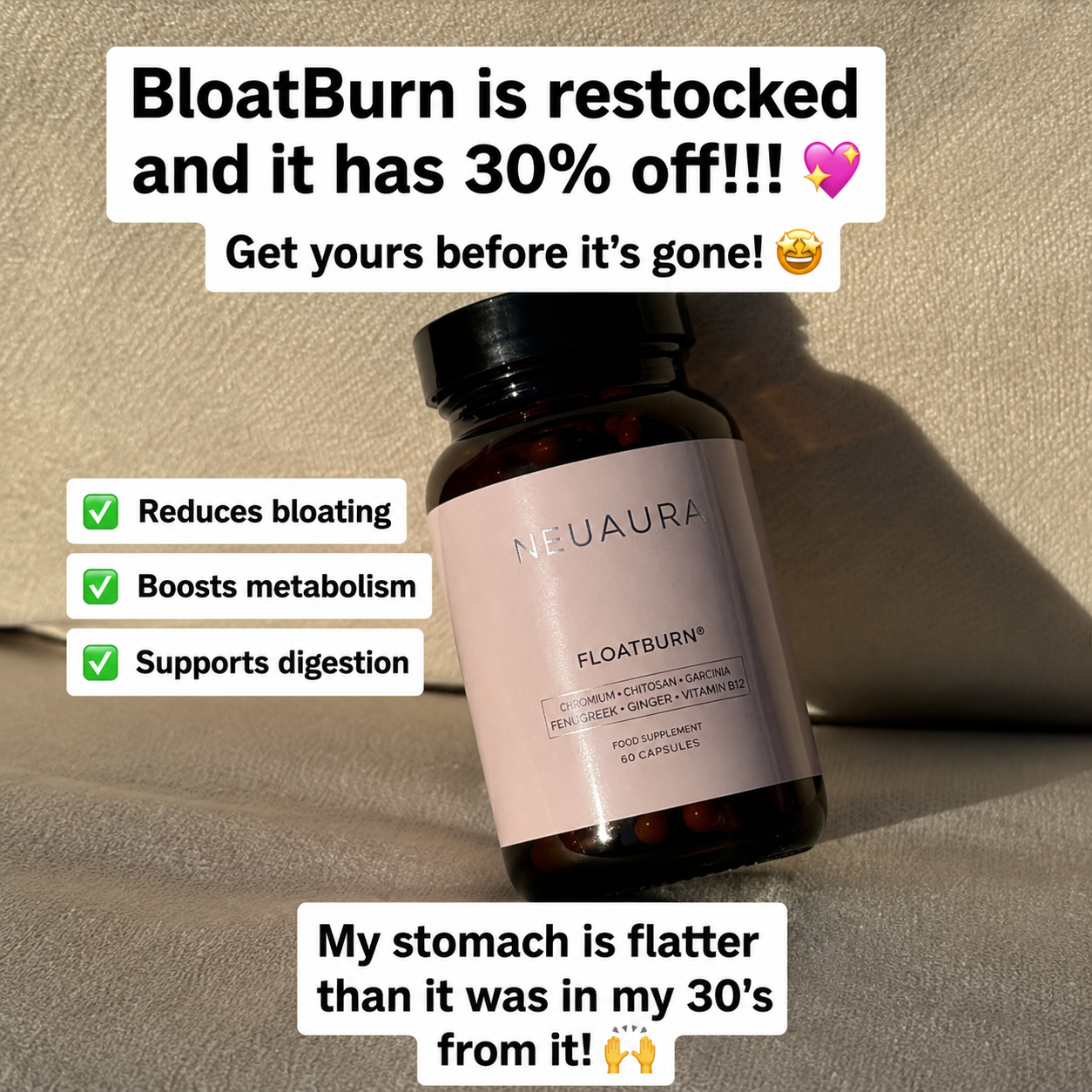Beyond The Bloat Facebook ad