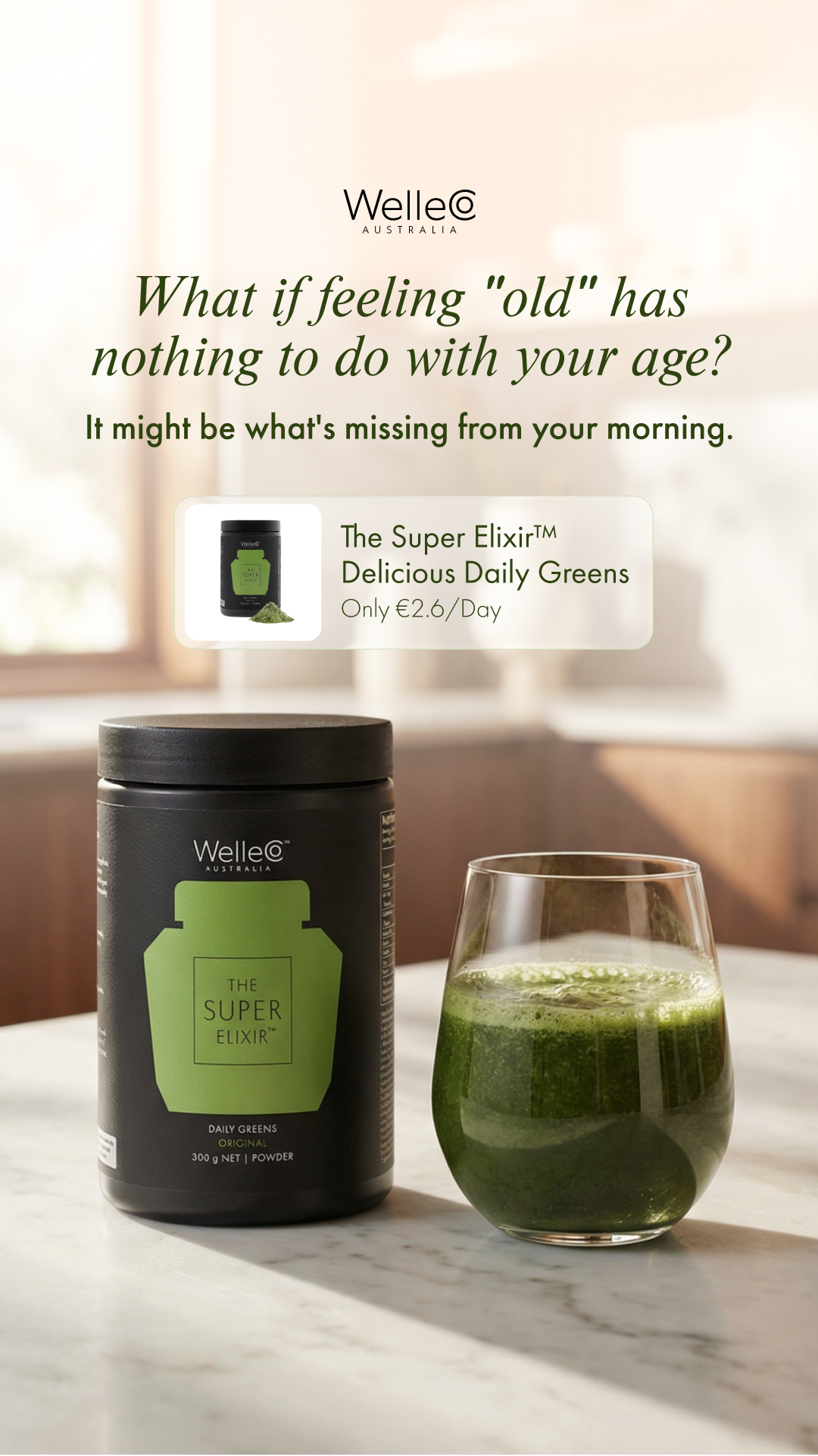 WelleCo Facebook ad