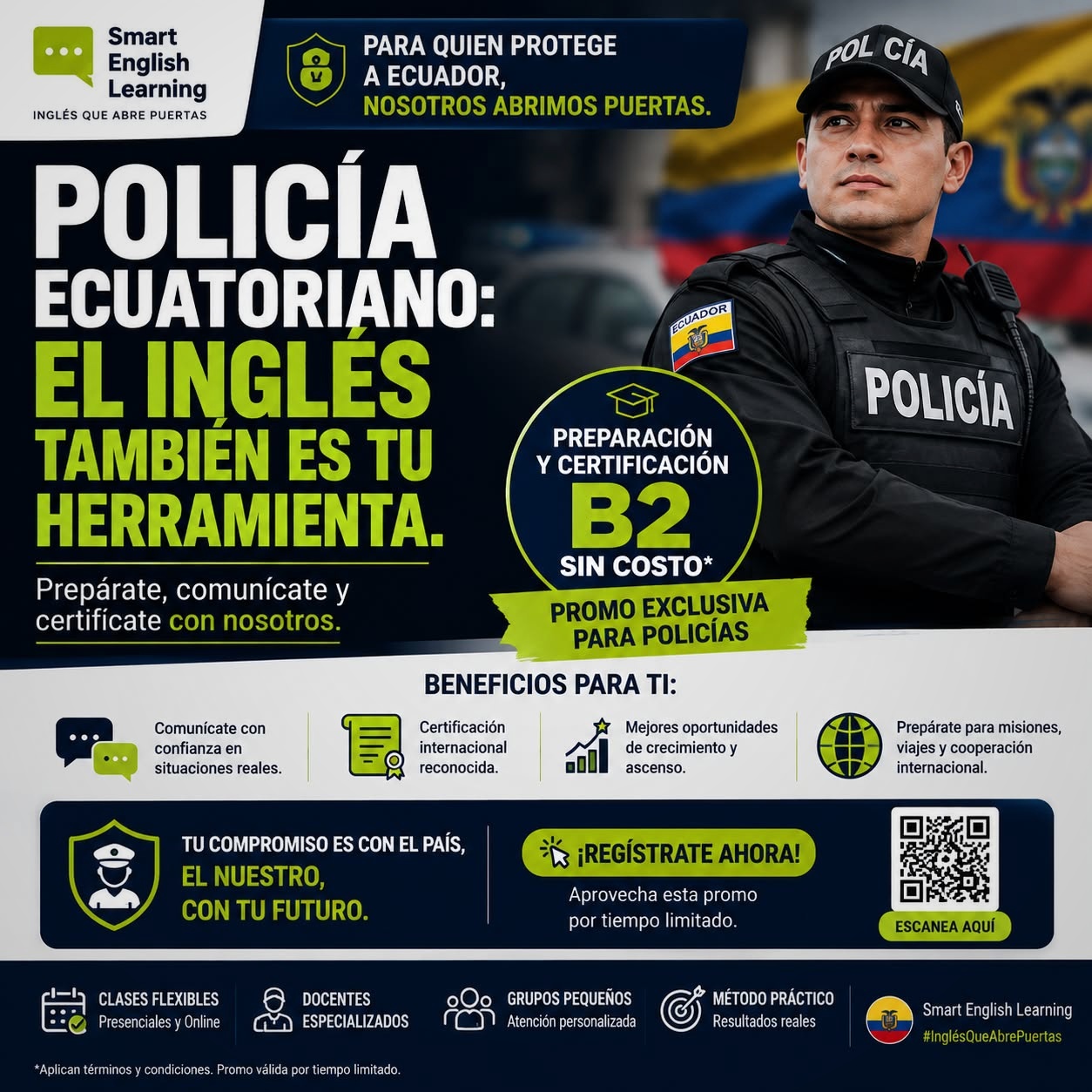Smart English Learning Facebook ad: TU FUTURO EEMPIEZA AQUÍ