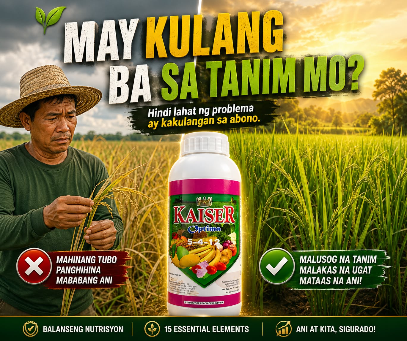 Farmers Choice Agri Facebook ad: Kaiser: 15 Essential Elements sa iisang bote