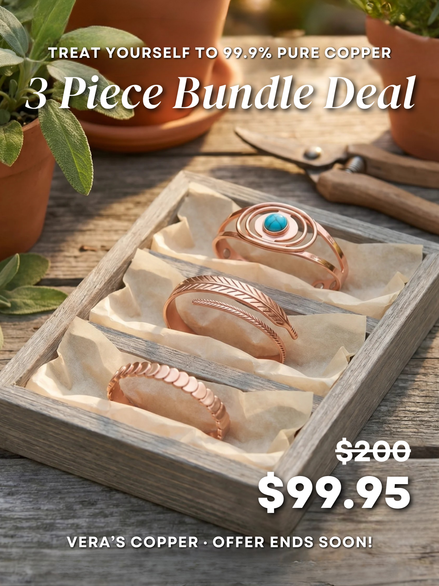 Vera’s Copper Jewelry Facebook ad