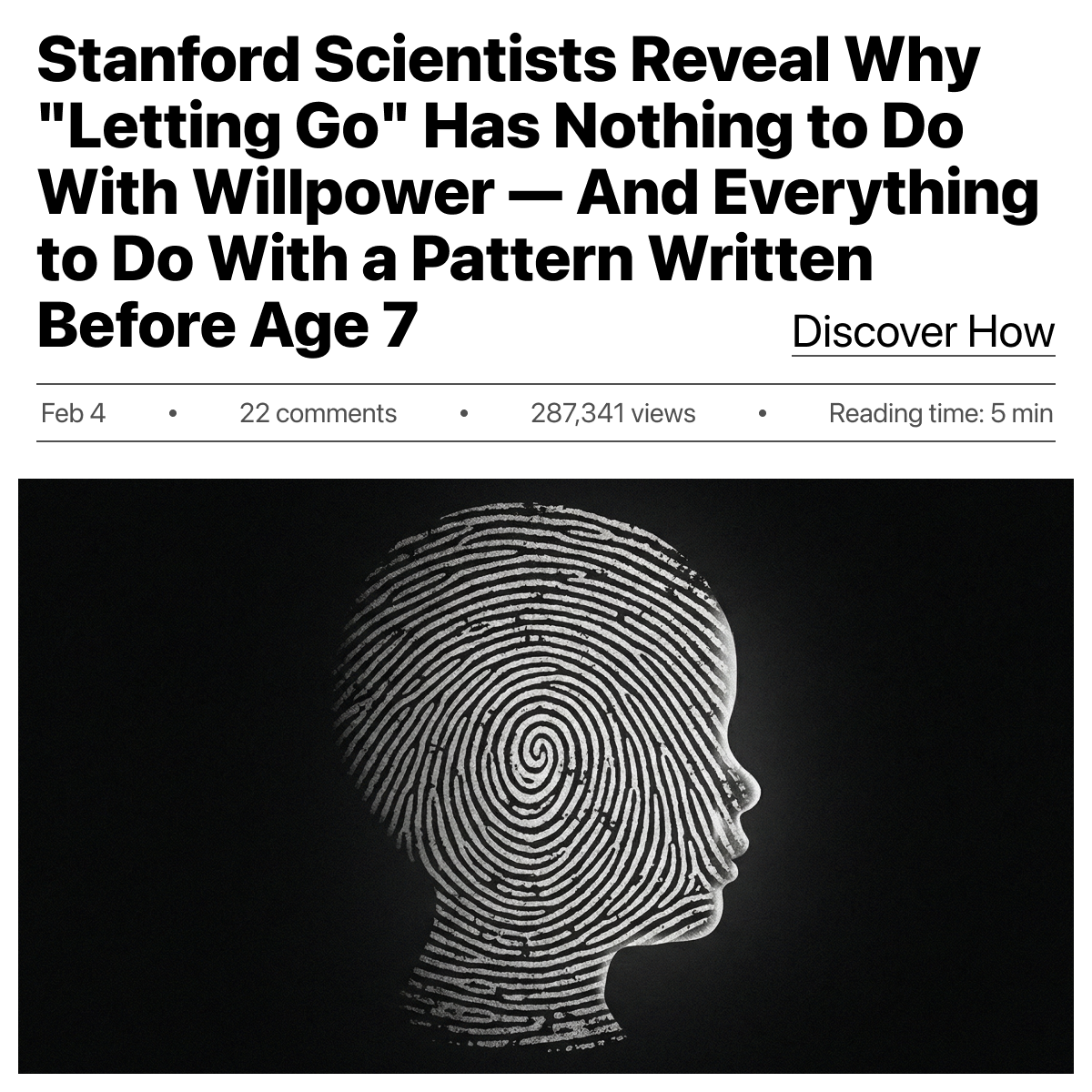 Prof. James Carter Facebook ad: The script your childhood wrote is still running your life