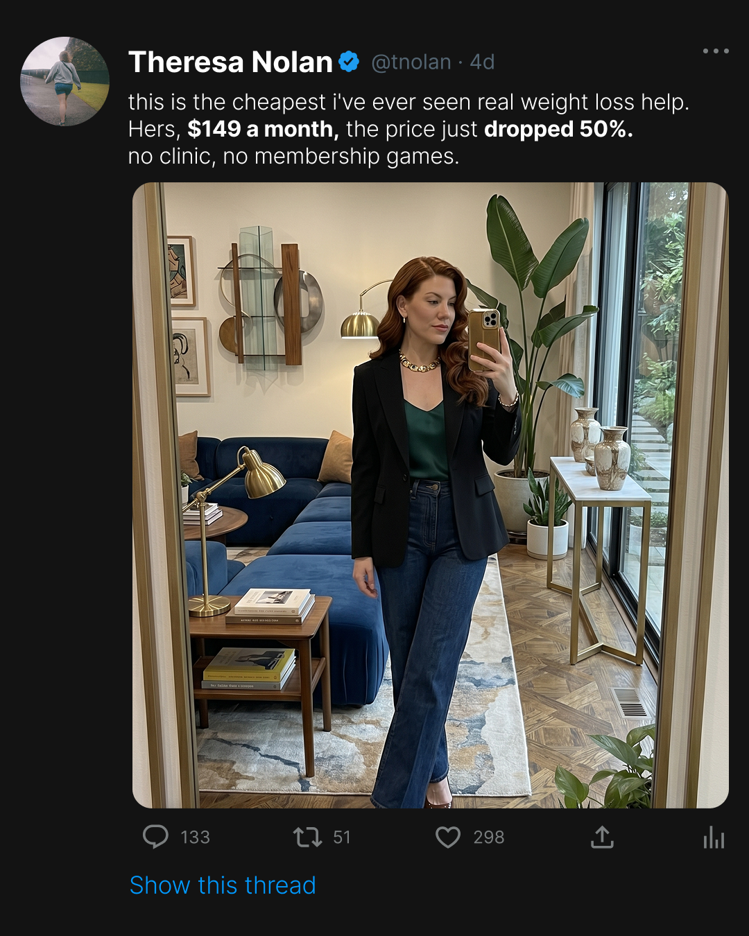 Hers Facebook ad
