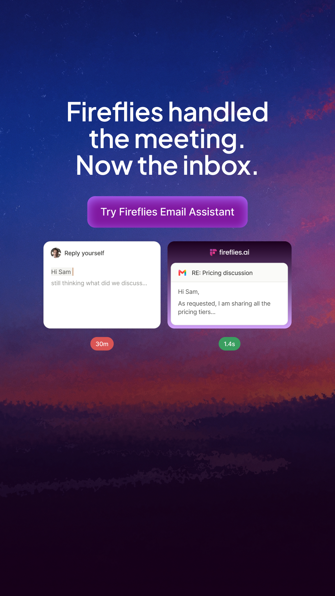 Fireflies.ai Facebook ad