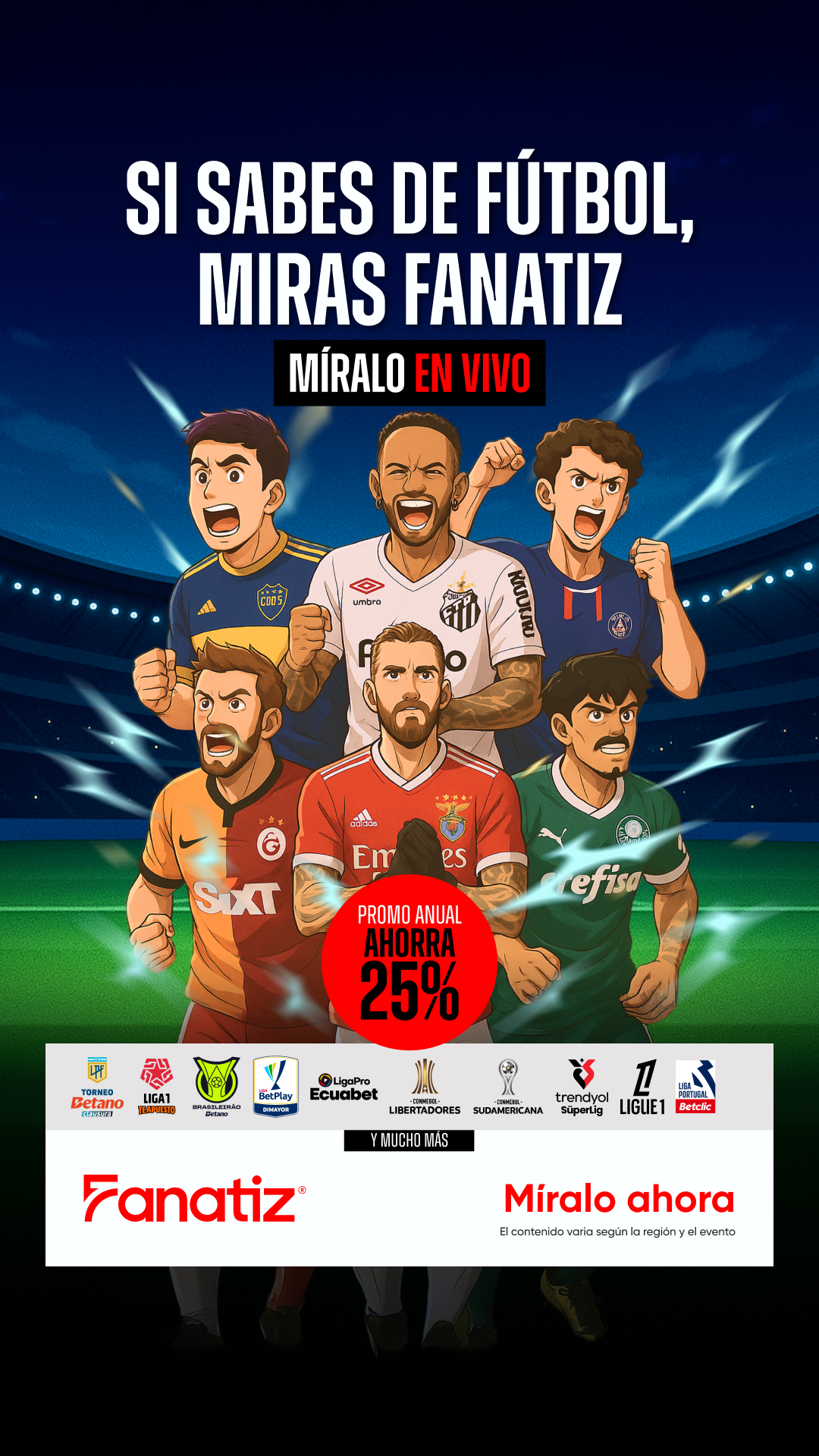 Fanatiz Facebook ad