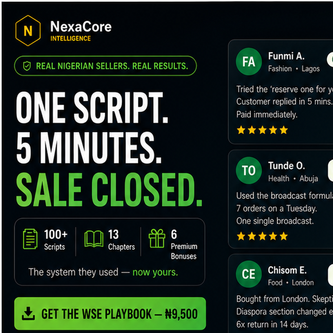 NexaCore Intelligence Facebook ad from Aug 20, 2026