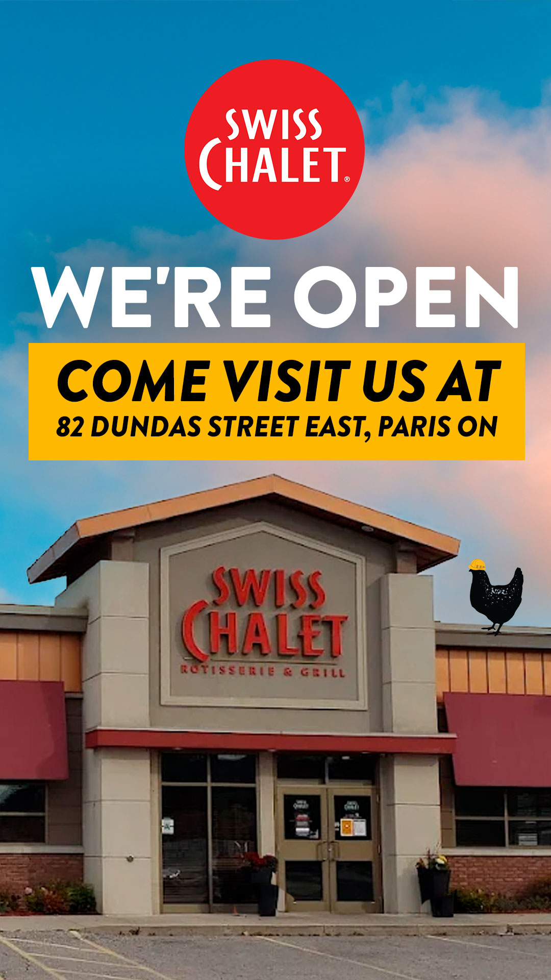 Swiss Chalet Facebook ad from May 26, 2026
