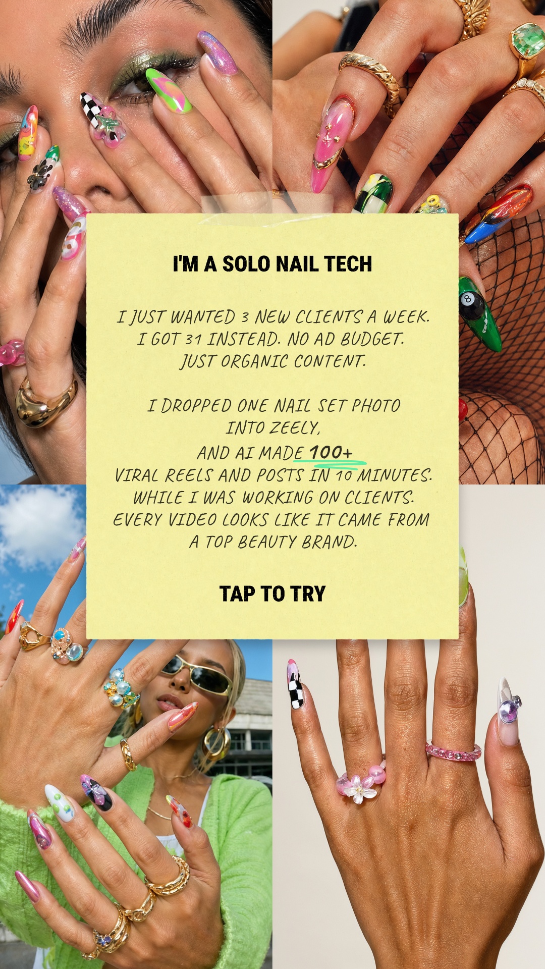 Jessica Turner Facebook ad: Reach your goal in 3 months with AI!