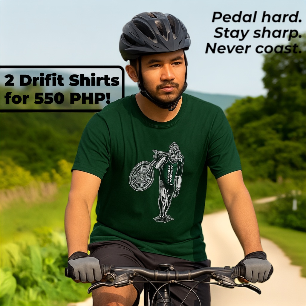 Printaco Facebook ad: Cyclist Drifit Shirt Promo