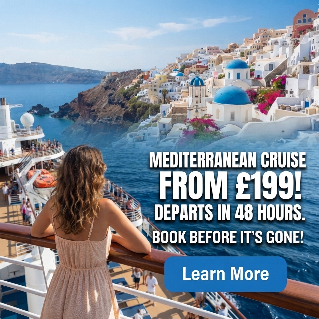 SeekerHub Search Deals Facebook ad: Are Last Minute Mediterranean Cruises Worth It?
