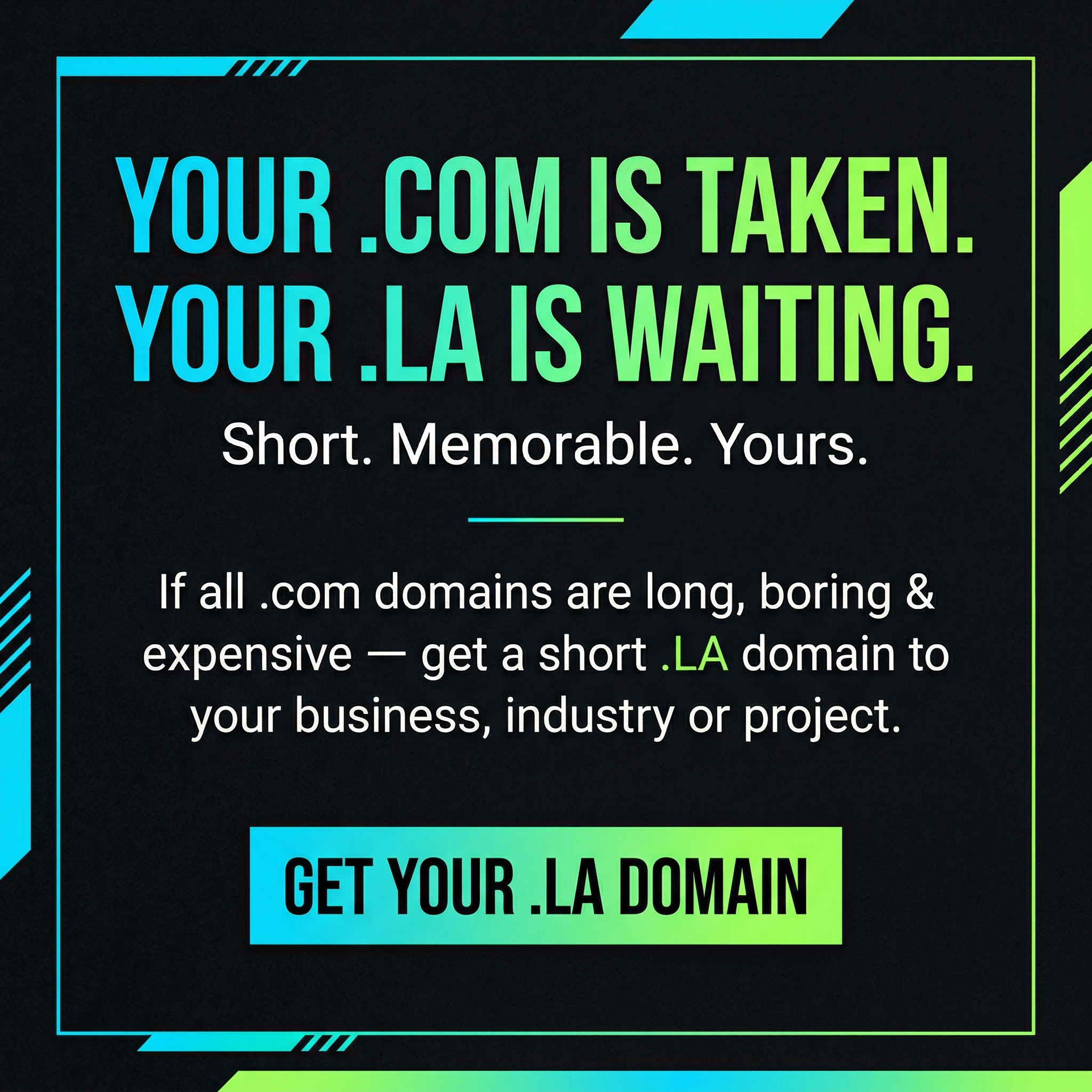 LA Domains Facebook ad: .LA - MakeItLocal.LA