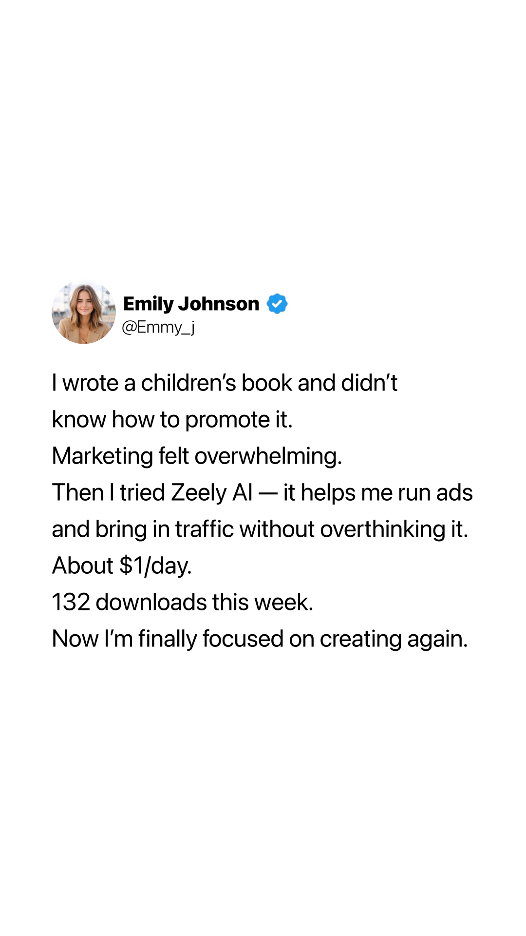 Zeely Facebook ad
