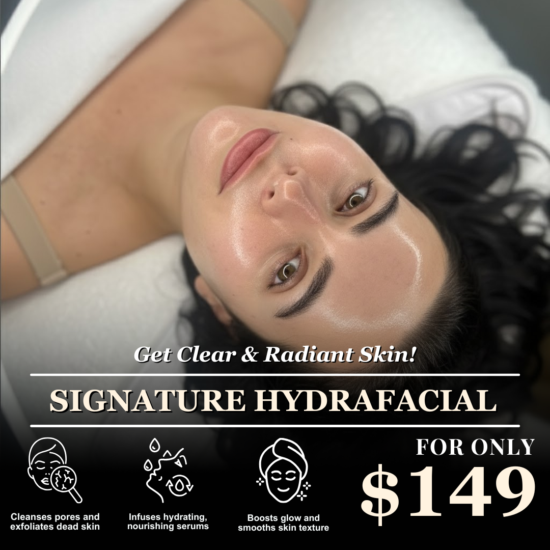 Dermatologie Skin + Hair Solutions Facebook ad: Signature HydraFacial, Just $149!