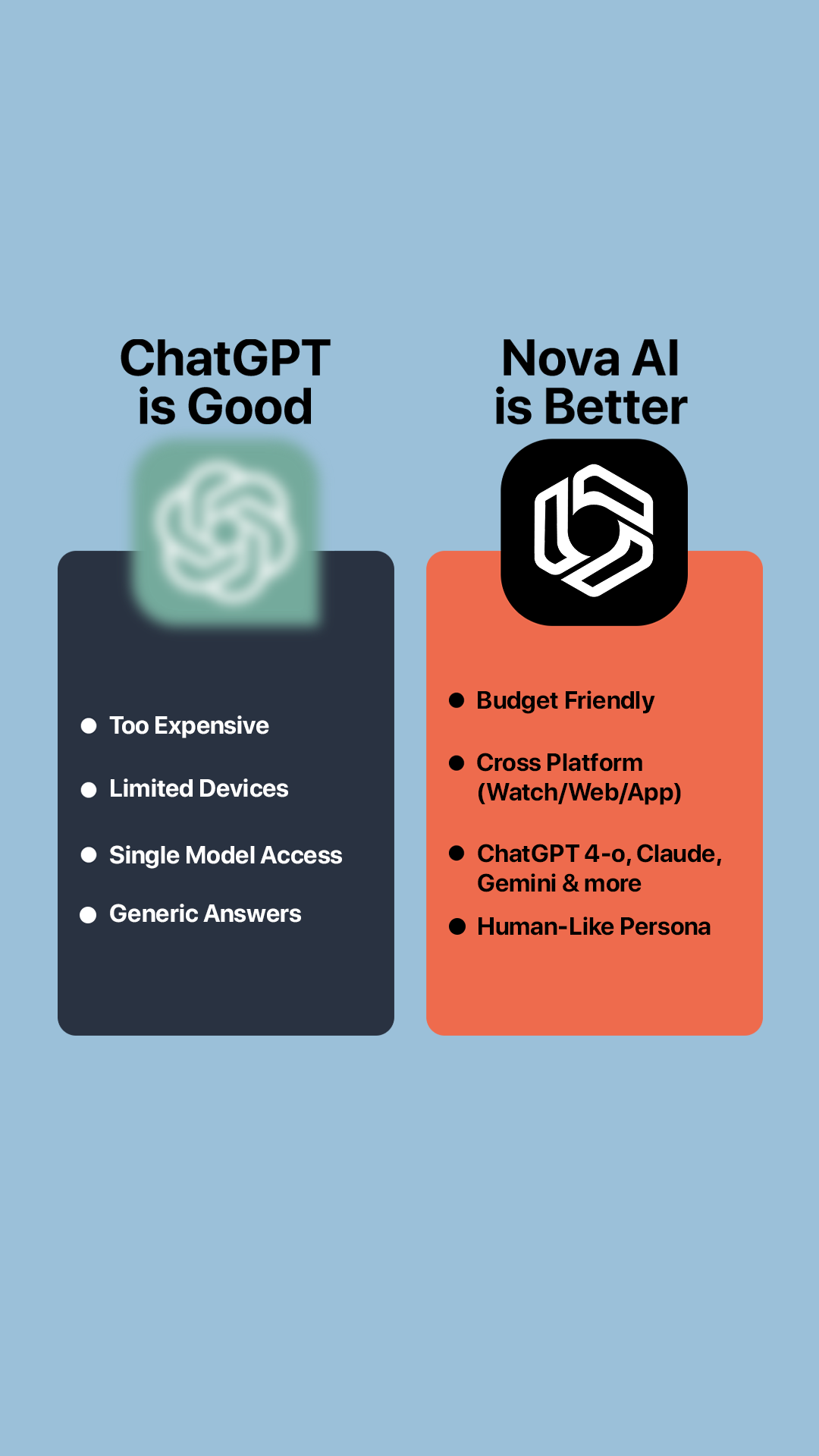 Nova - AI Chatbot Facebook ad