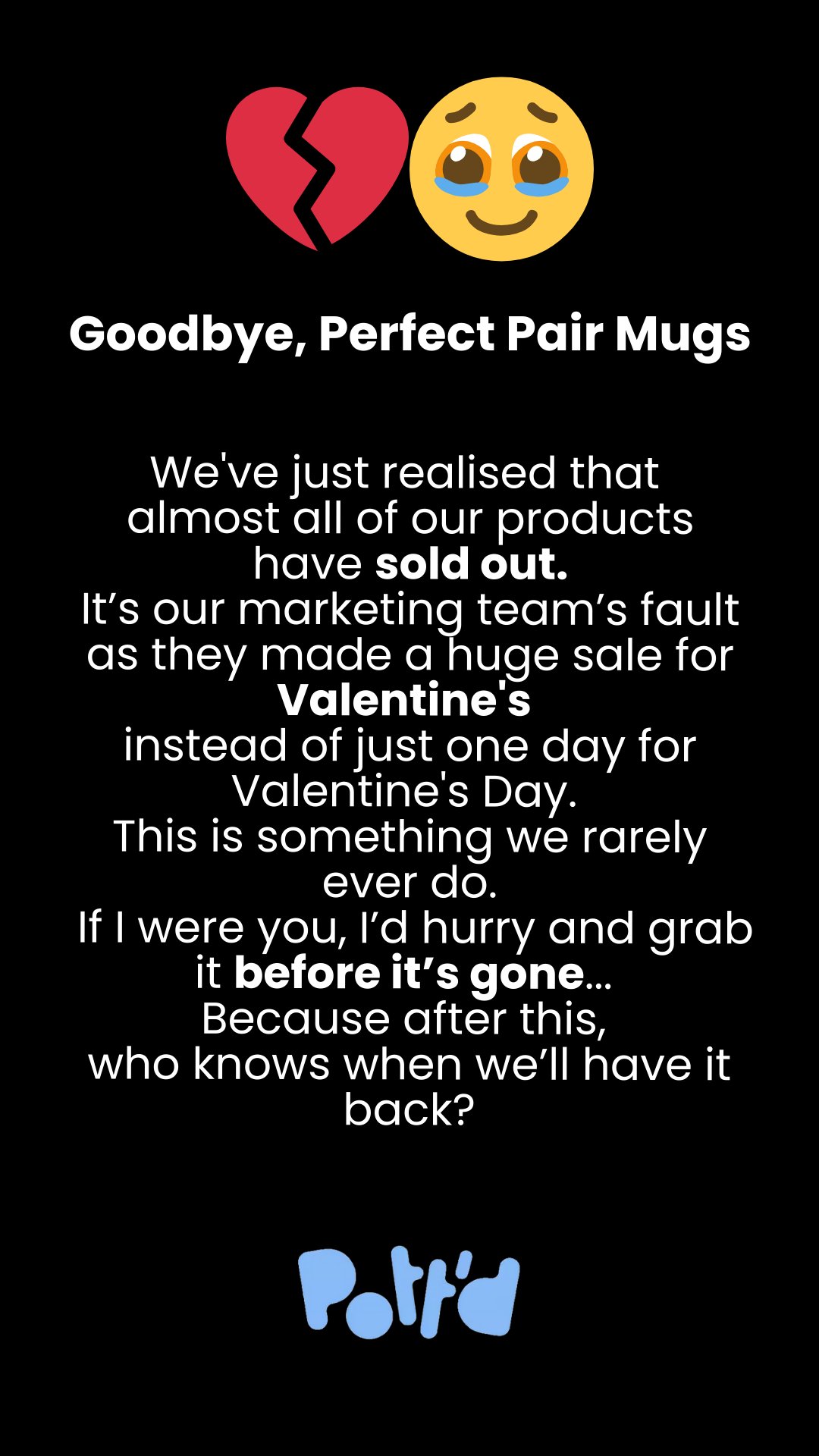Pott'd Facebook ad