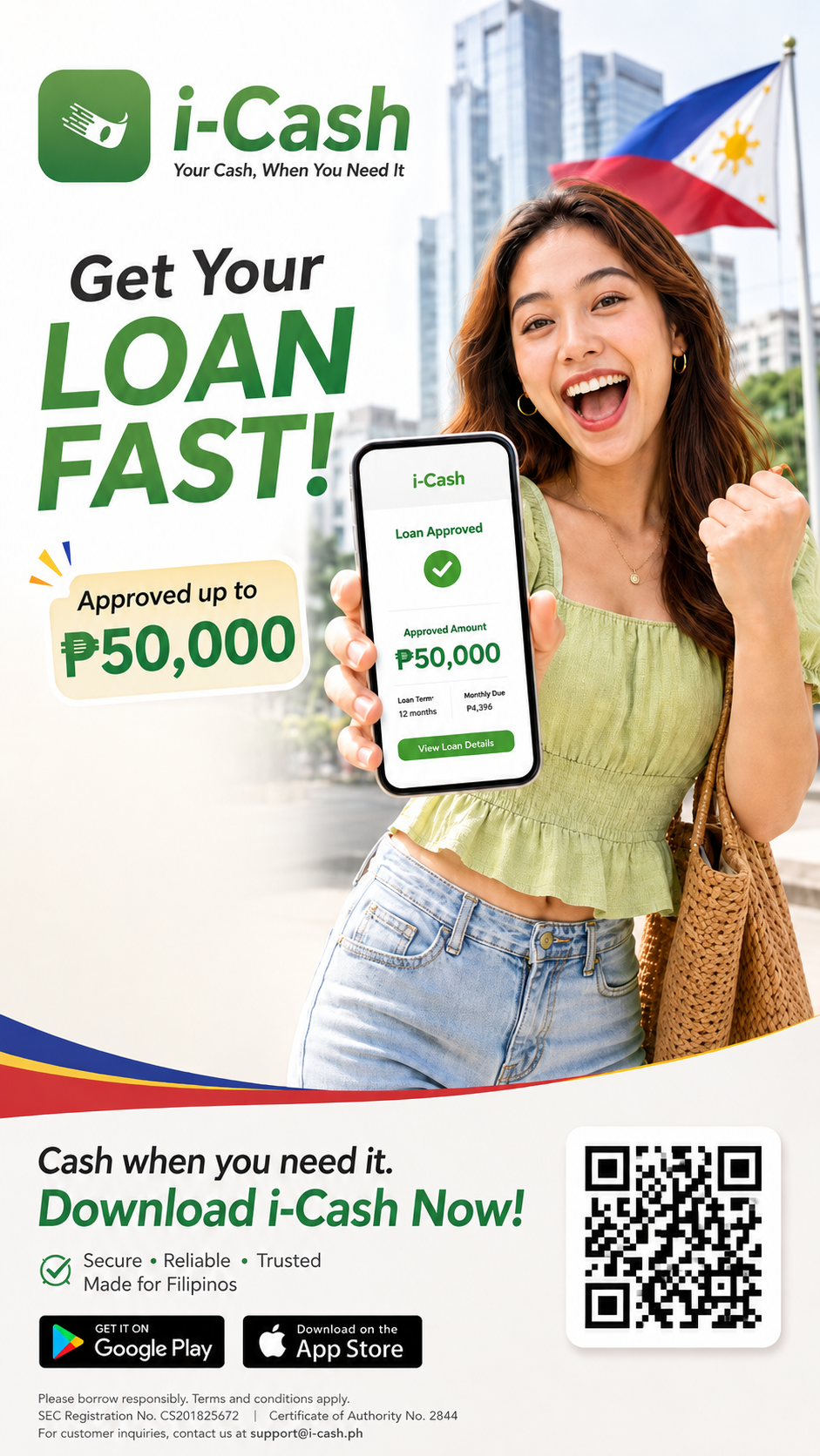 I-Cash Loans Facebook ad from Jun 28, 2026