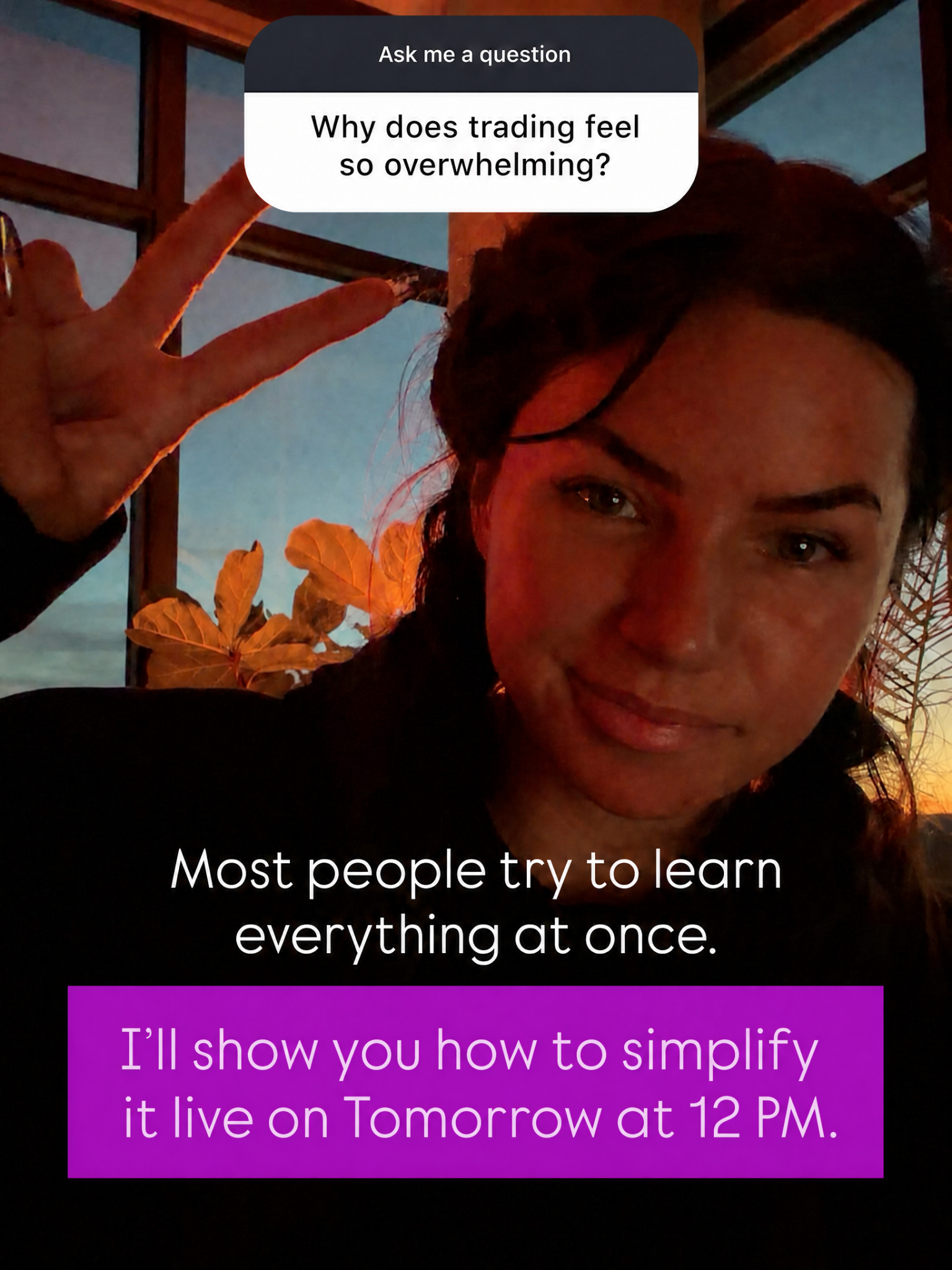 Tori Trades Facebook ad