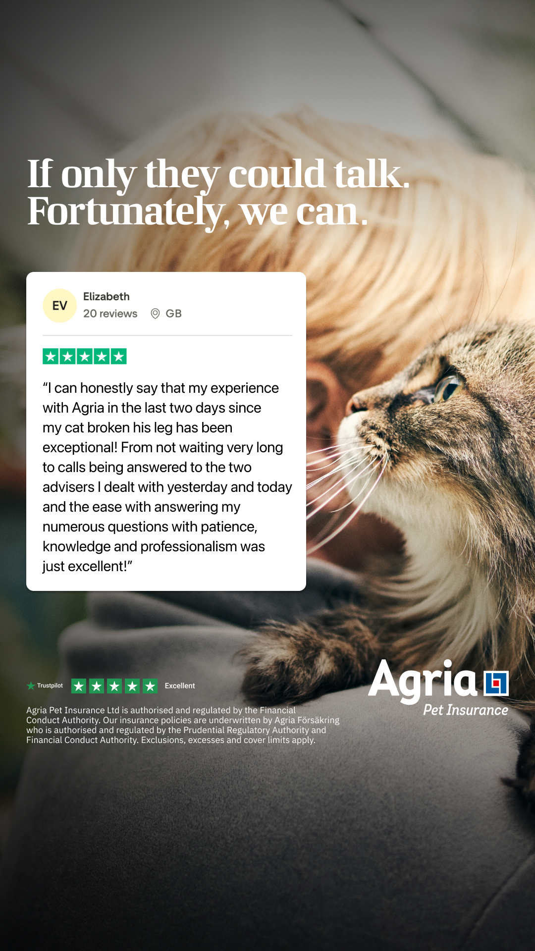 Agria Pet Insurance Facebook ad