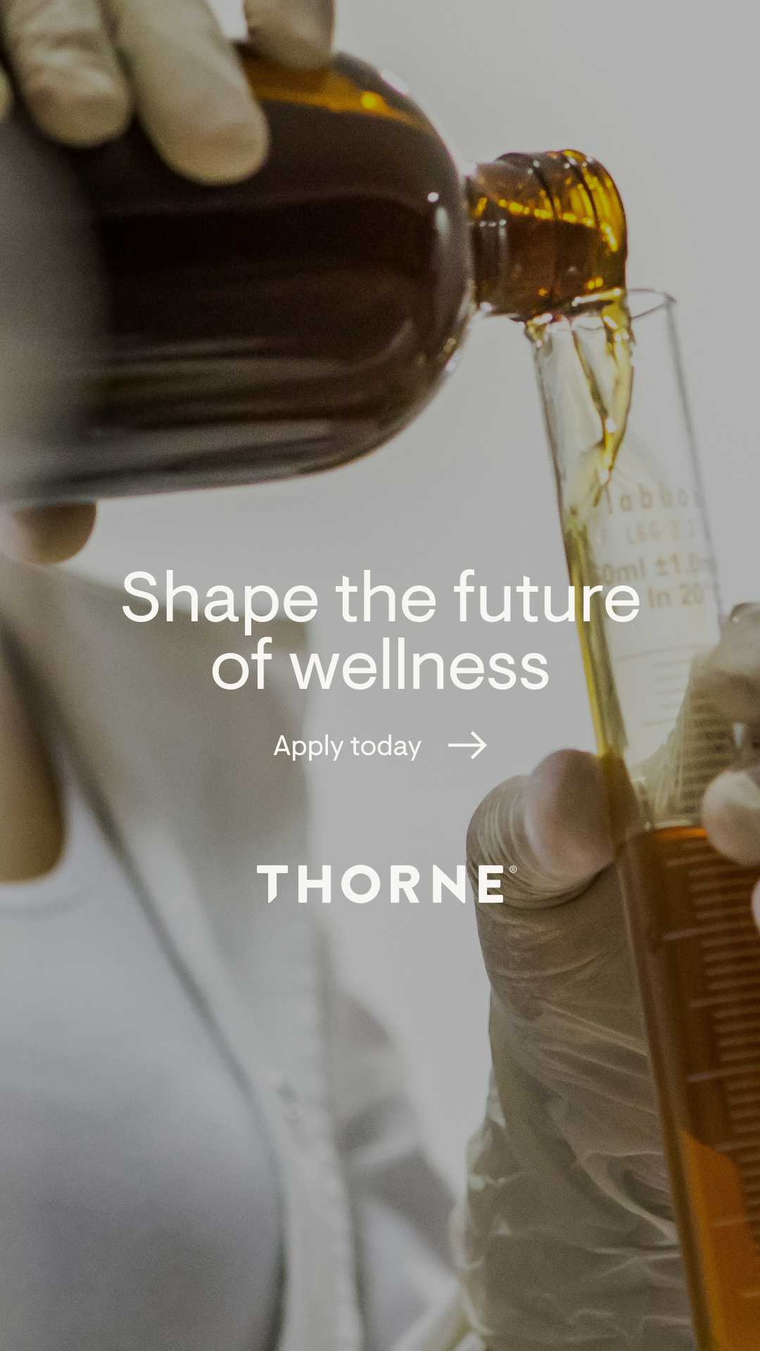 Thorne Facebook ad: Your next career starts here