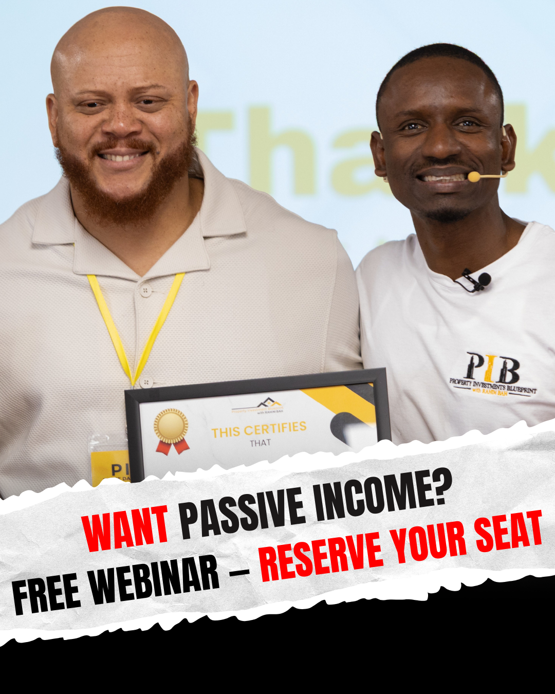 Property Investments Blueprint Facebook ad