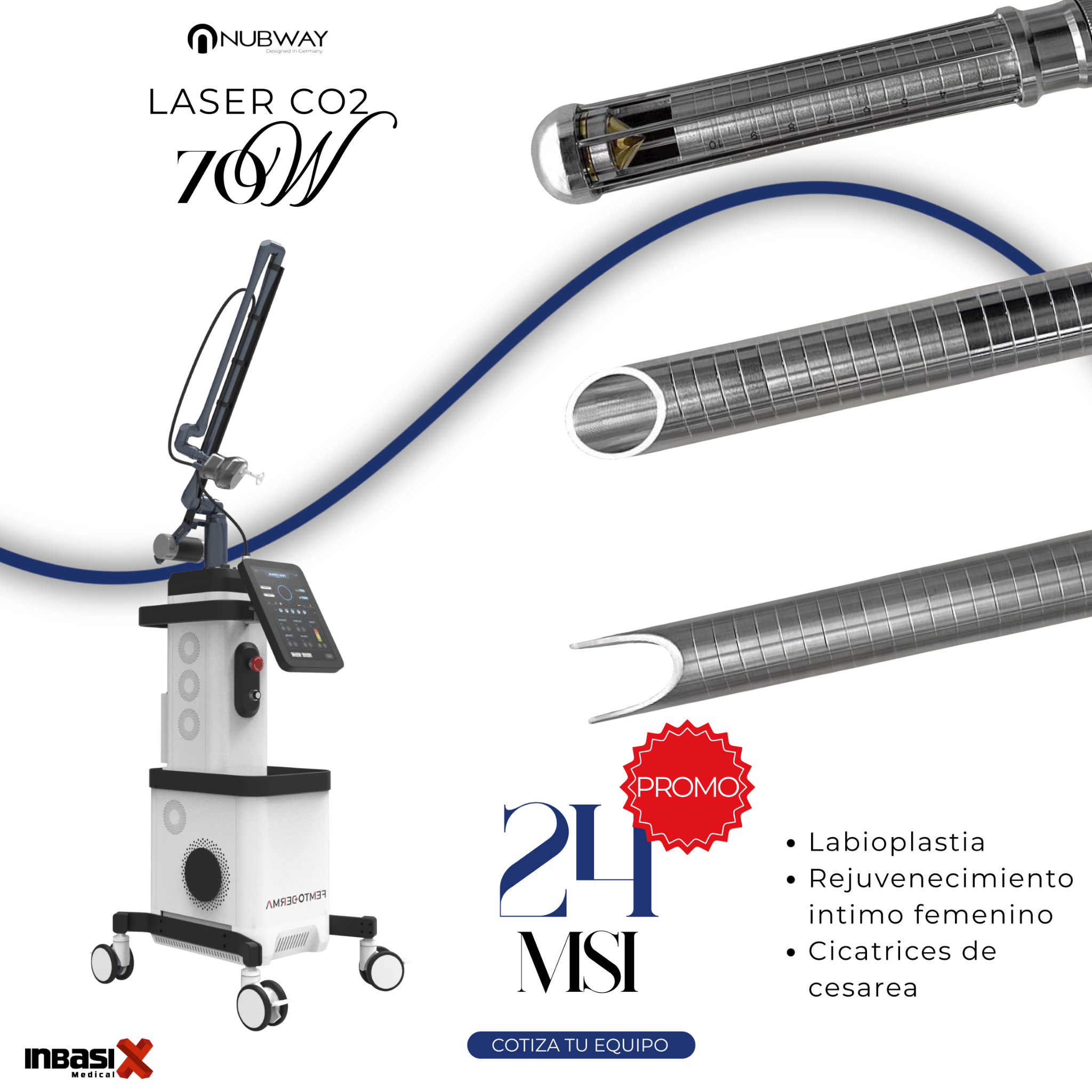 Inbasix Medical Facebook ad: Show Rooms: Cdmx Gdl Mty Chih