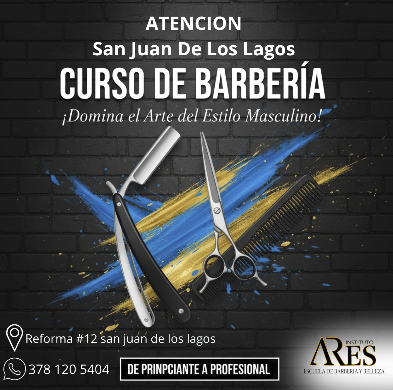 Instituto ARES  escuela de barbería y belleza  Facebook ad
