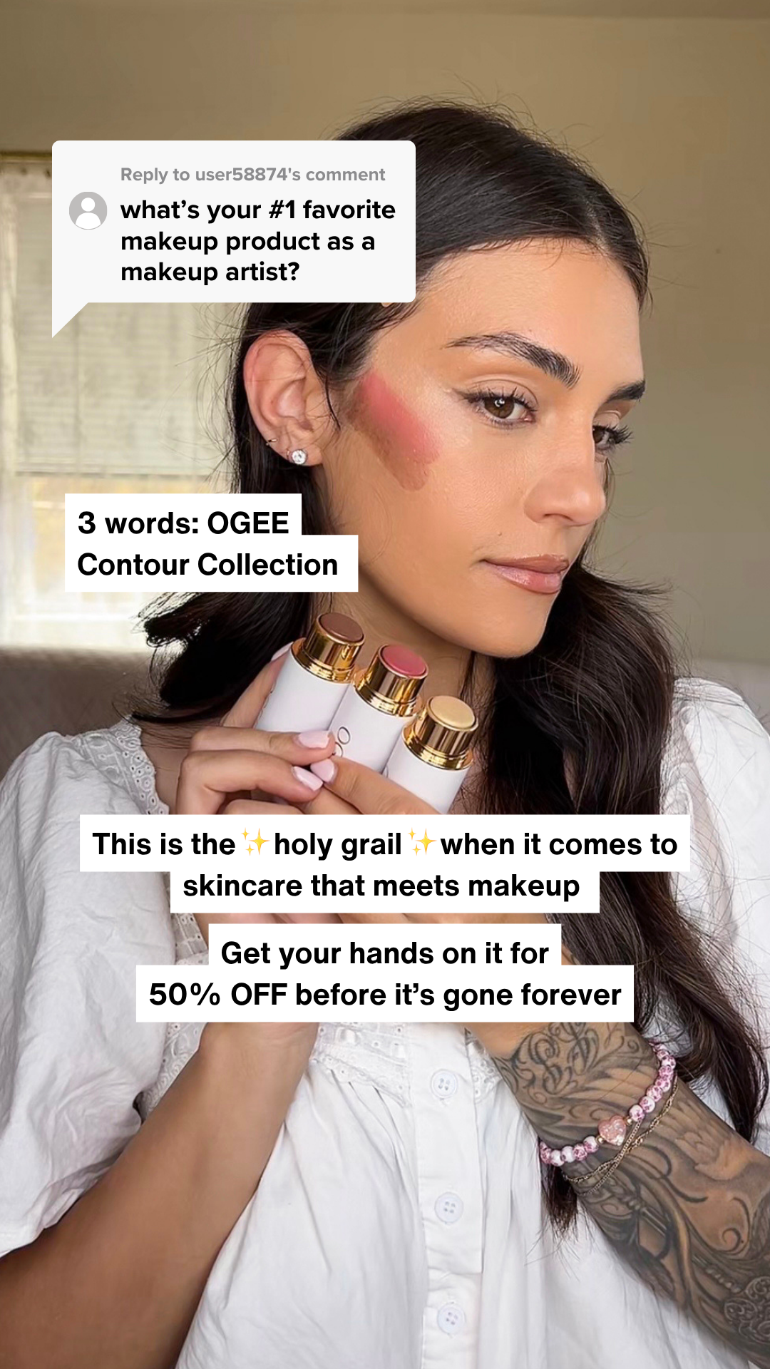 The Glow Up Facebook ad