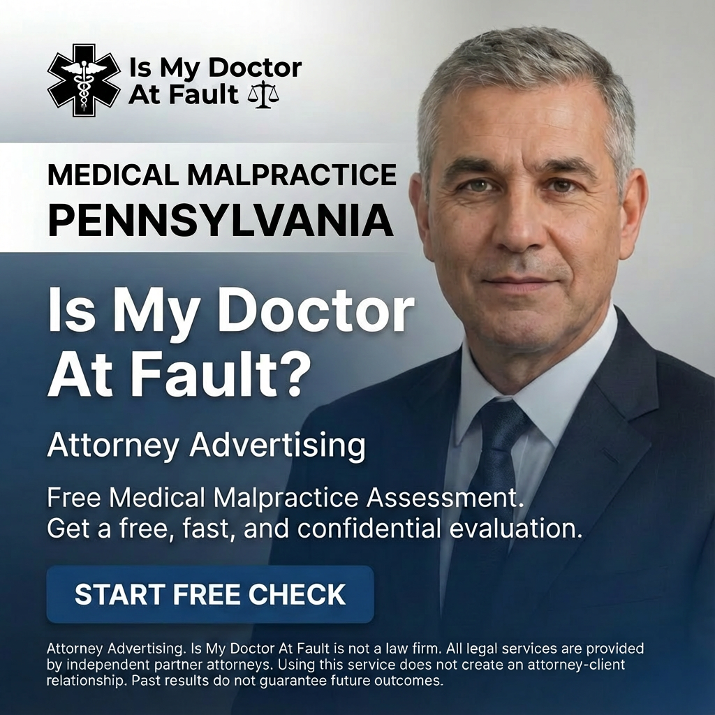 Is My Doctor at Fault Pennsylvania Facebook ad from Dec 28, 2025