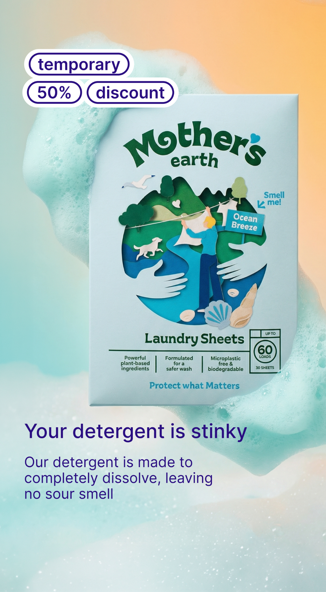 Mothers Earth Facebook ad