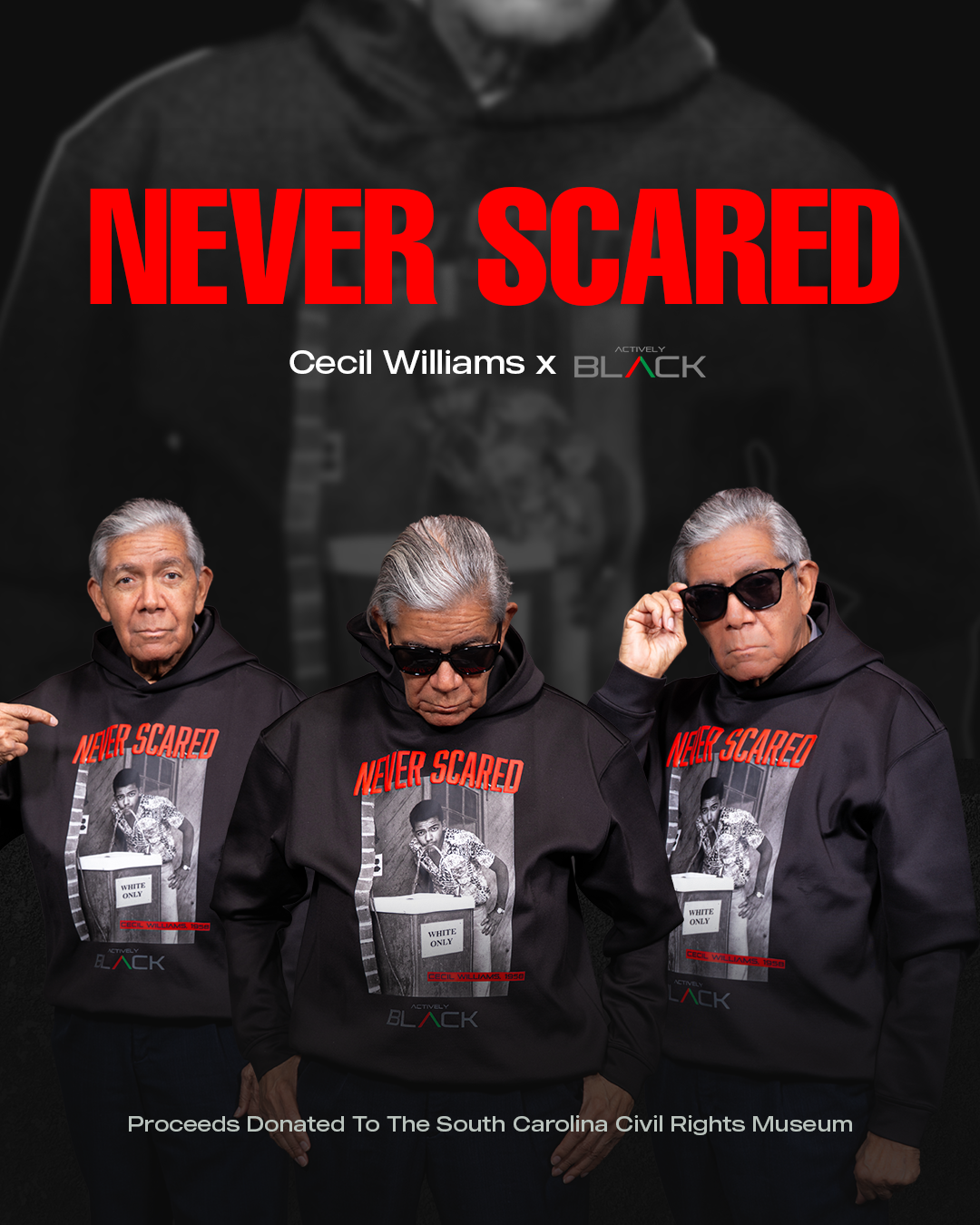 Actively BLACK Facebook ad: Never Scared